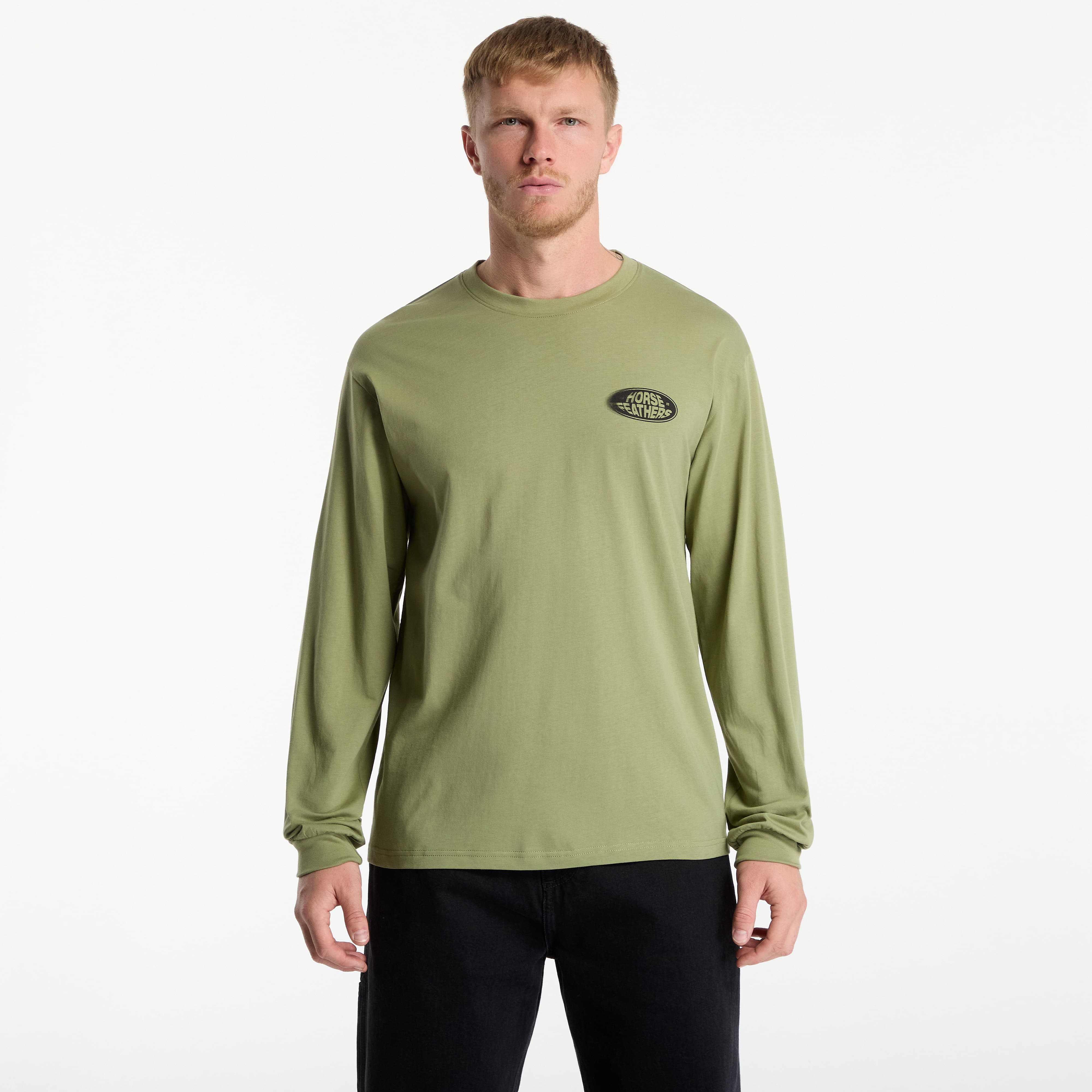 Тениска Horsefeathers Junky Ls T-Shirt Sage XXL