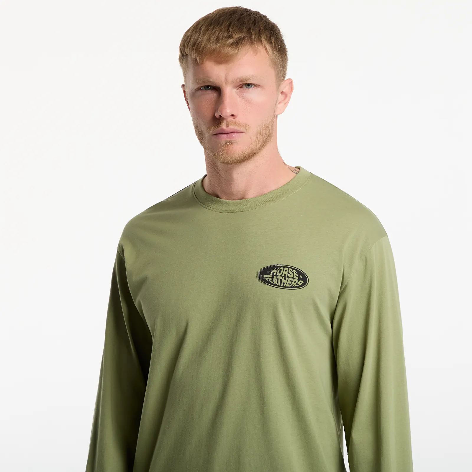 Heren T-shirts Horsefeathers Junky Ls T-Shirt Sage