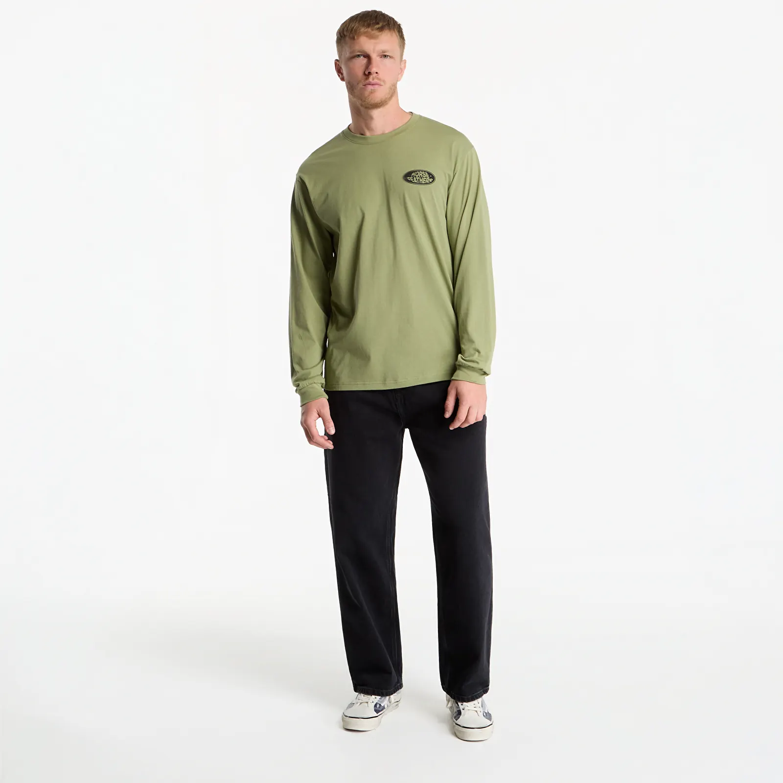 Heren T-shirts Horsefeathers Junky Ls T-Shirt Sage