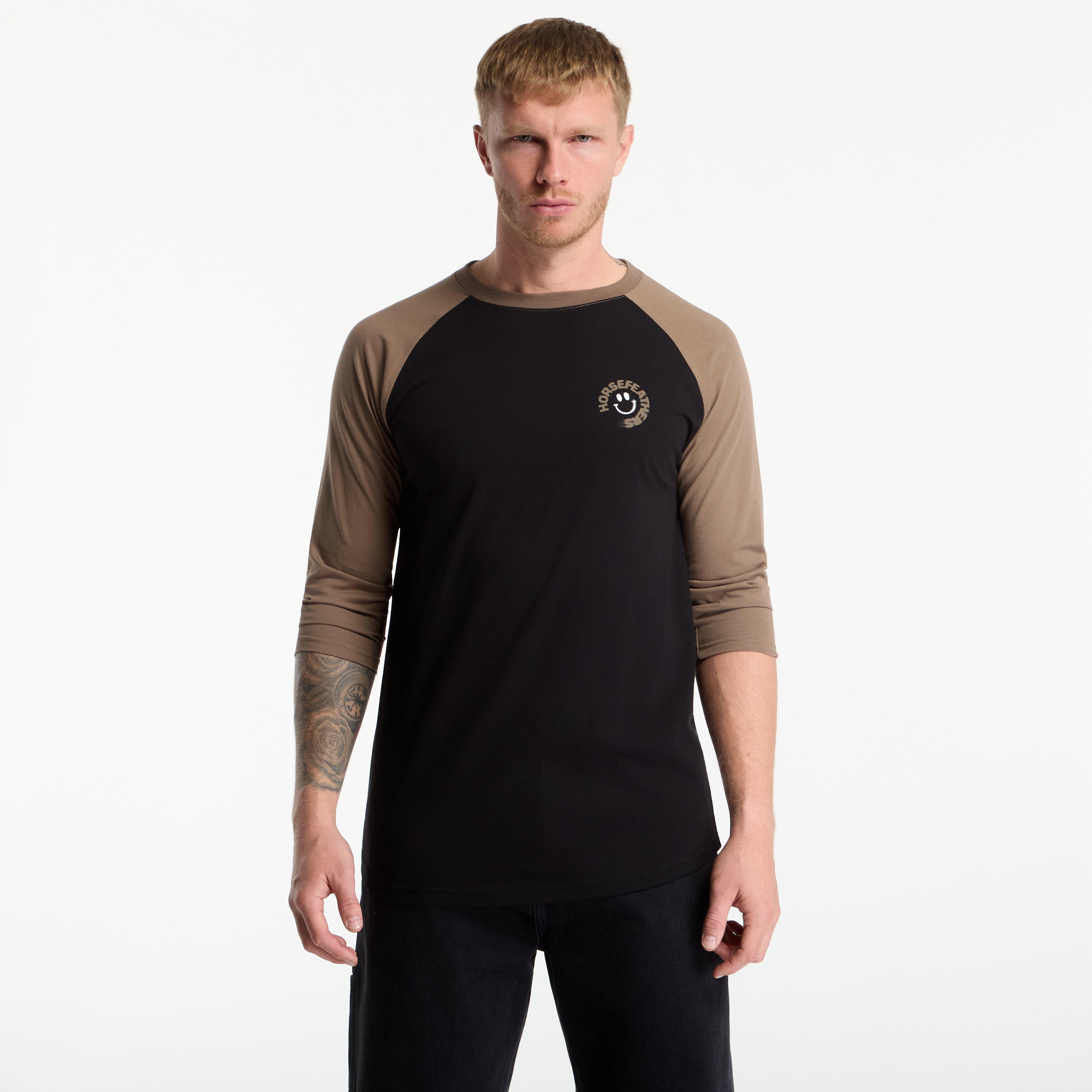 Тениска Horsefeathers Mocker Raglan T-Shirt Fossil XL