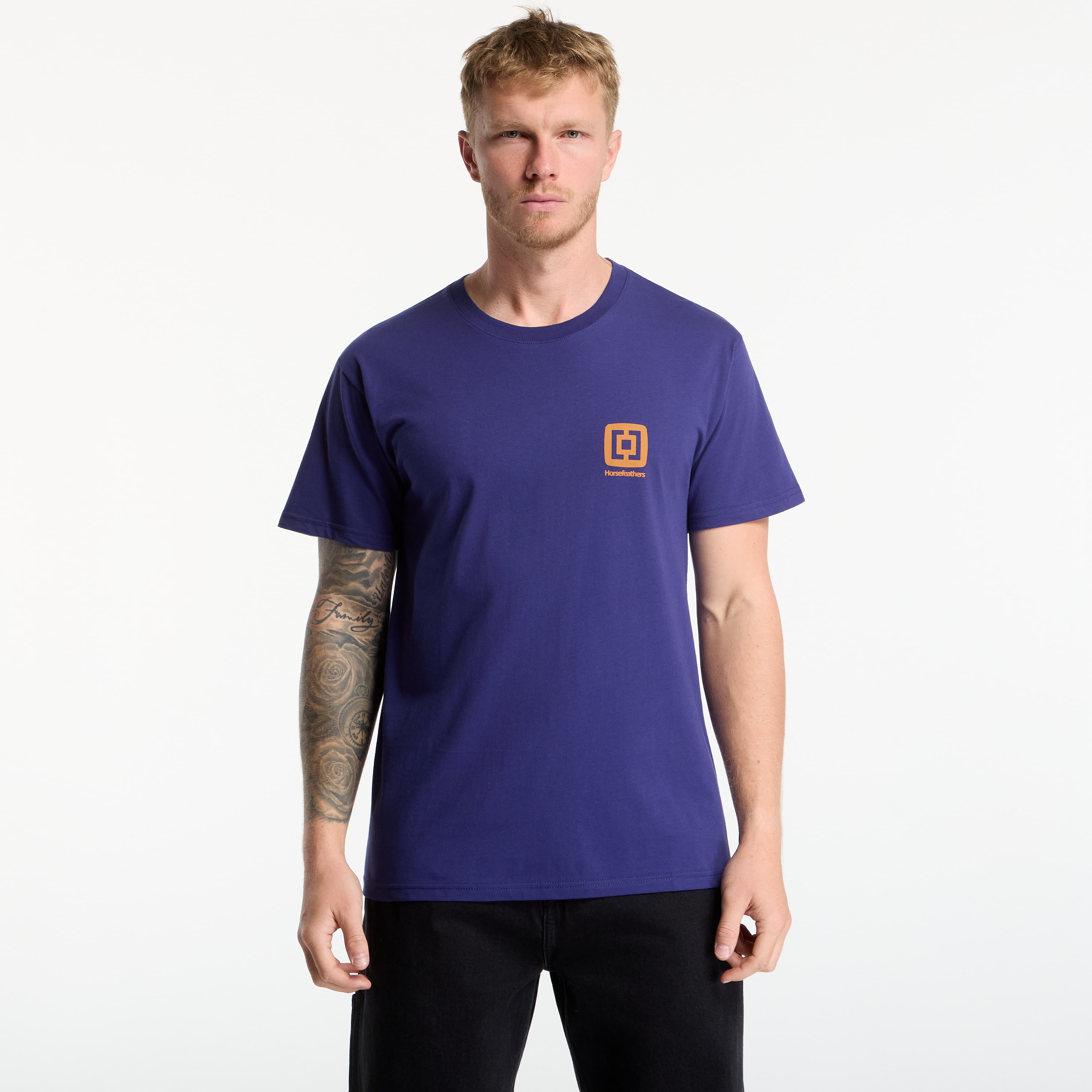 Тениска Horsefeathers Mini Logo T-Shirt Royal Blue XL
