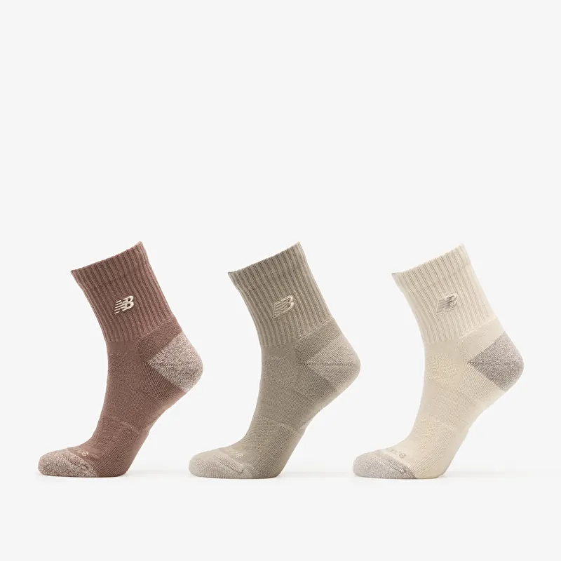 New Balance Active Premium QTR 3 Pack Linen/ Arid Stone/ Earth Shadow