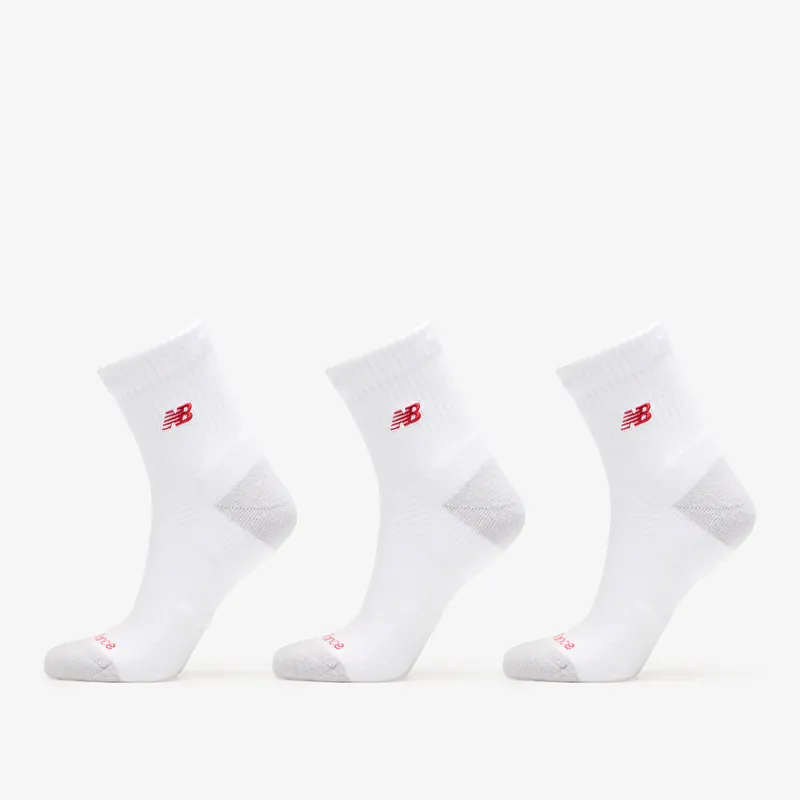 New Balance Active Premium QTR 3 Pack White