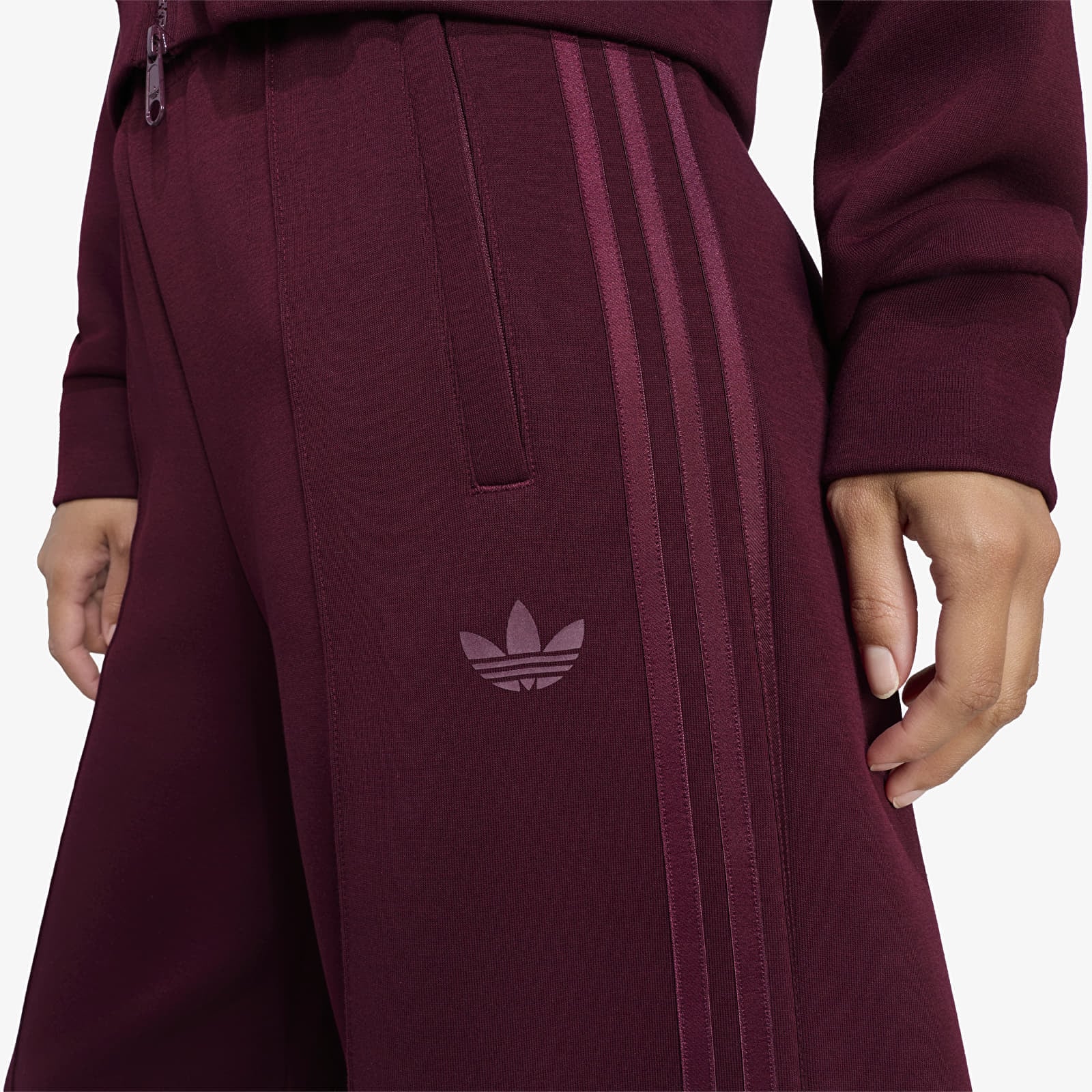 Pantalones de chándal para mujer adidas Spacer Trackpants Maroon