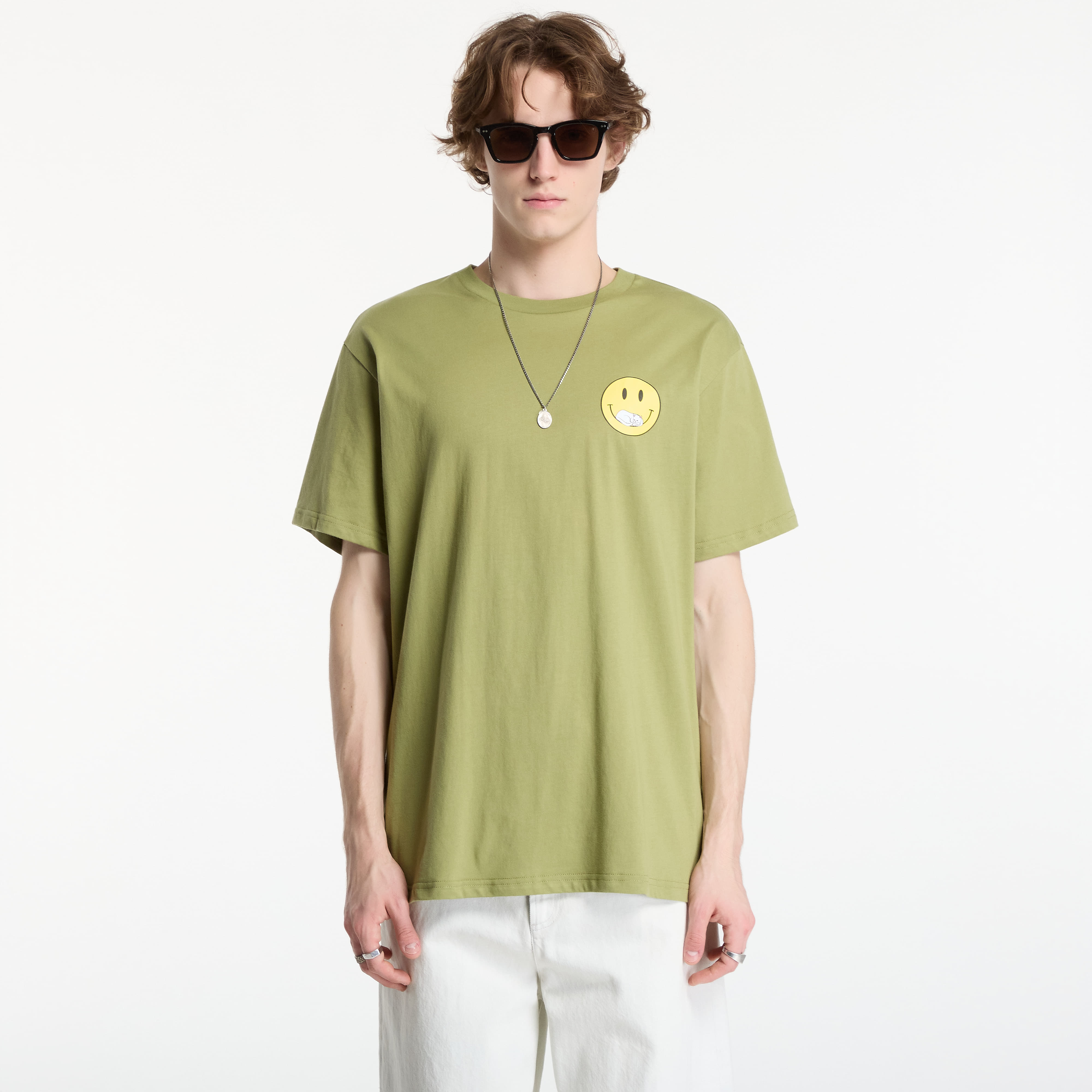 Тениска RIPNDIP Everything Will Be Ok Tee Light Forest S