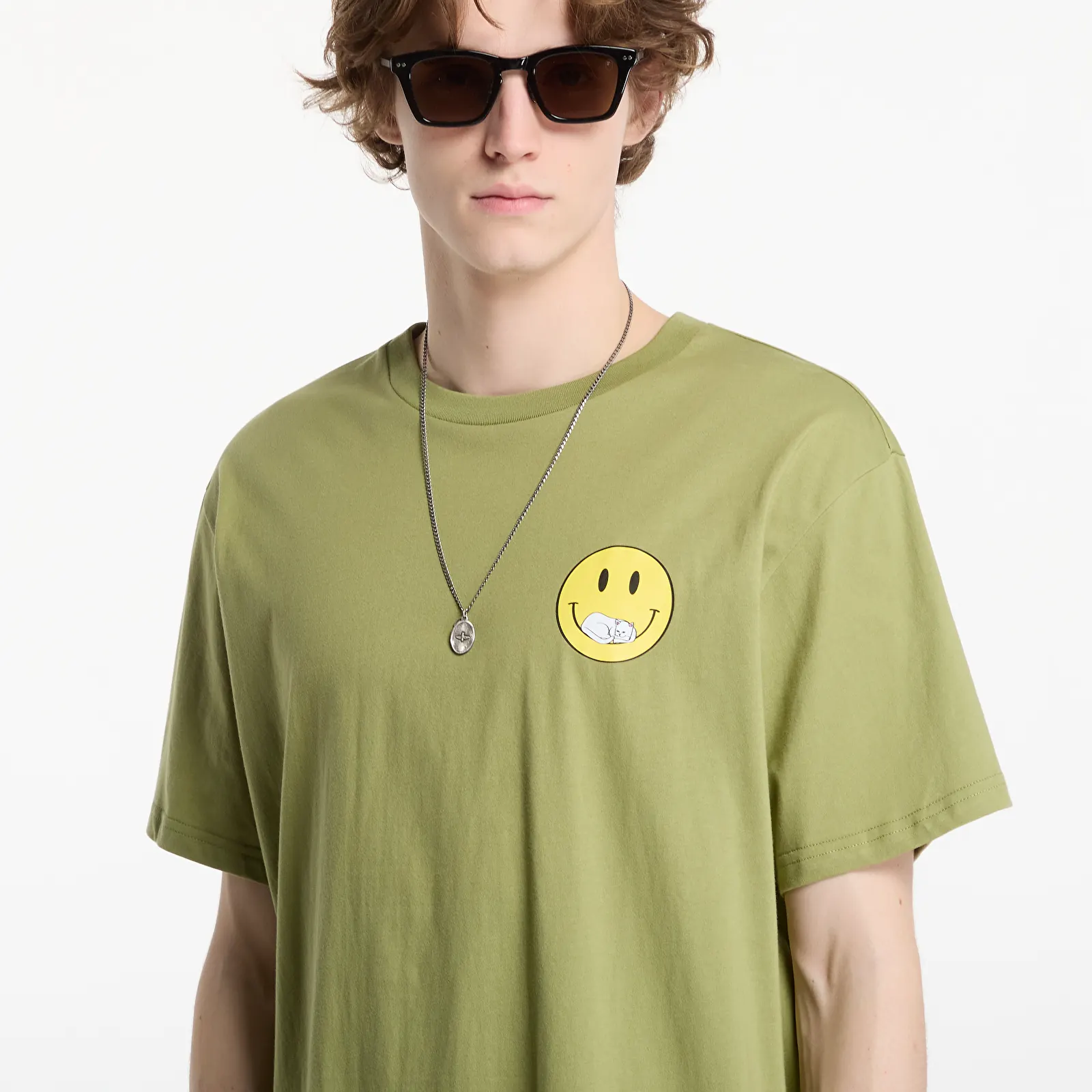 Men's T-shirts RIPNDIP Everything Will Be Ok Tee Light Forest