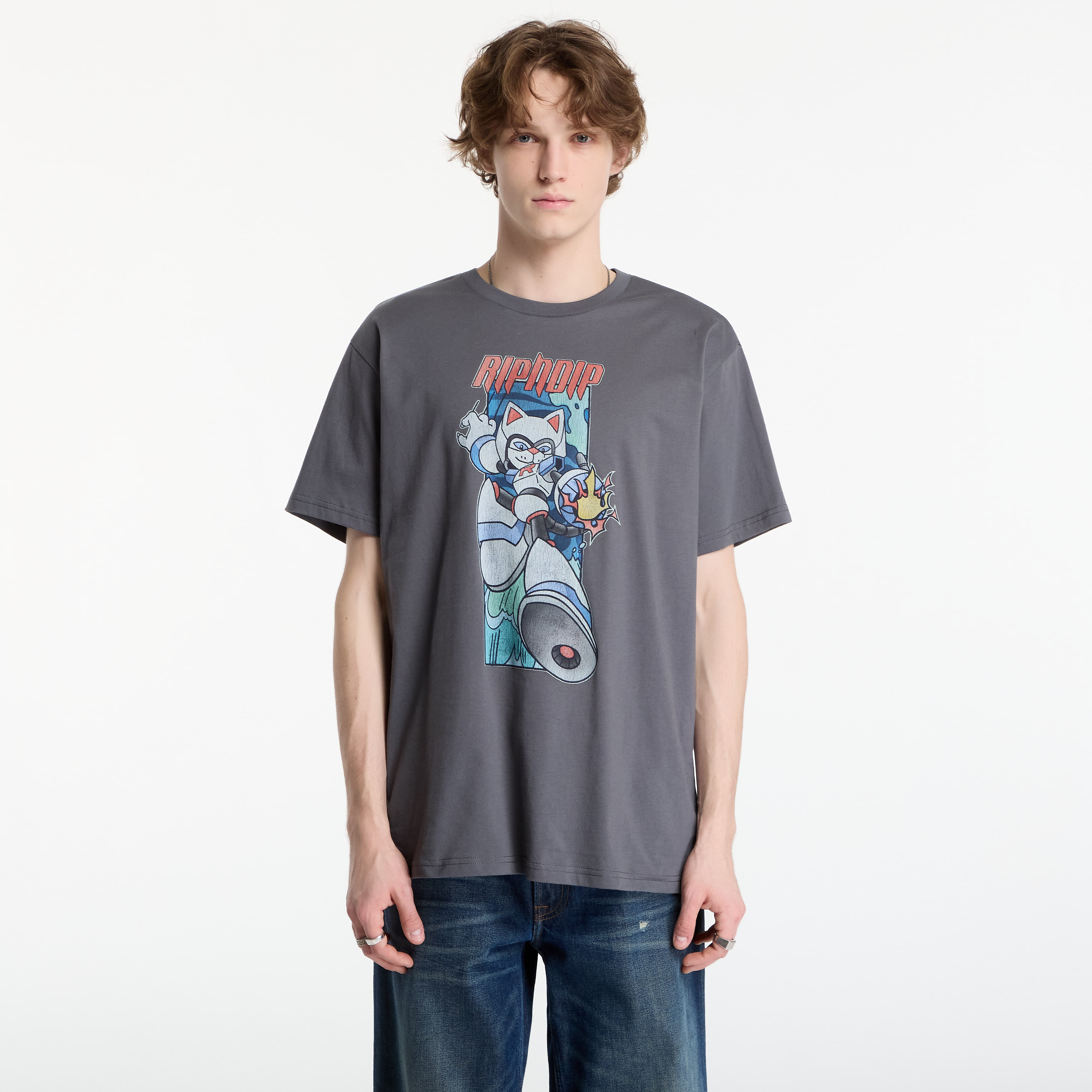 Тениска RIPNDIP Rokkunerm Tee Charcoal M