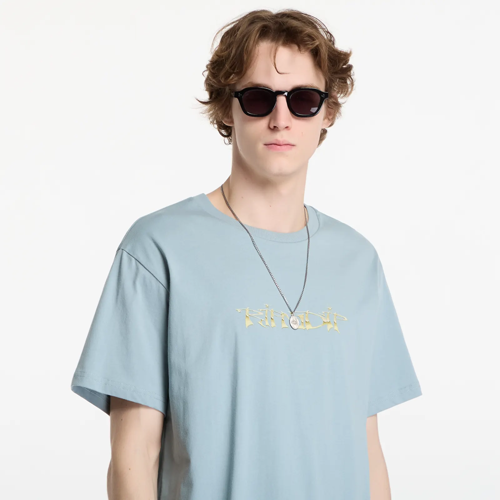 Camisetas de hombre RIPNDIP Yung Money Tee Silver Blue