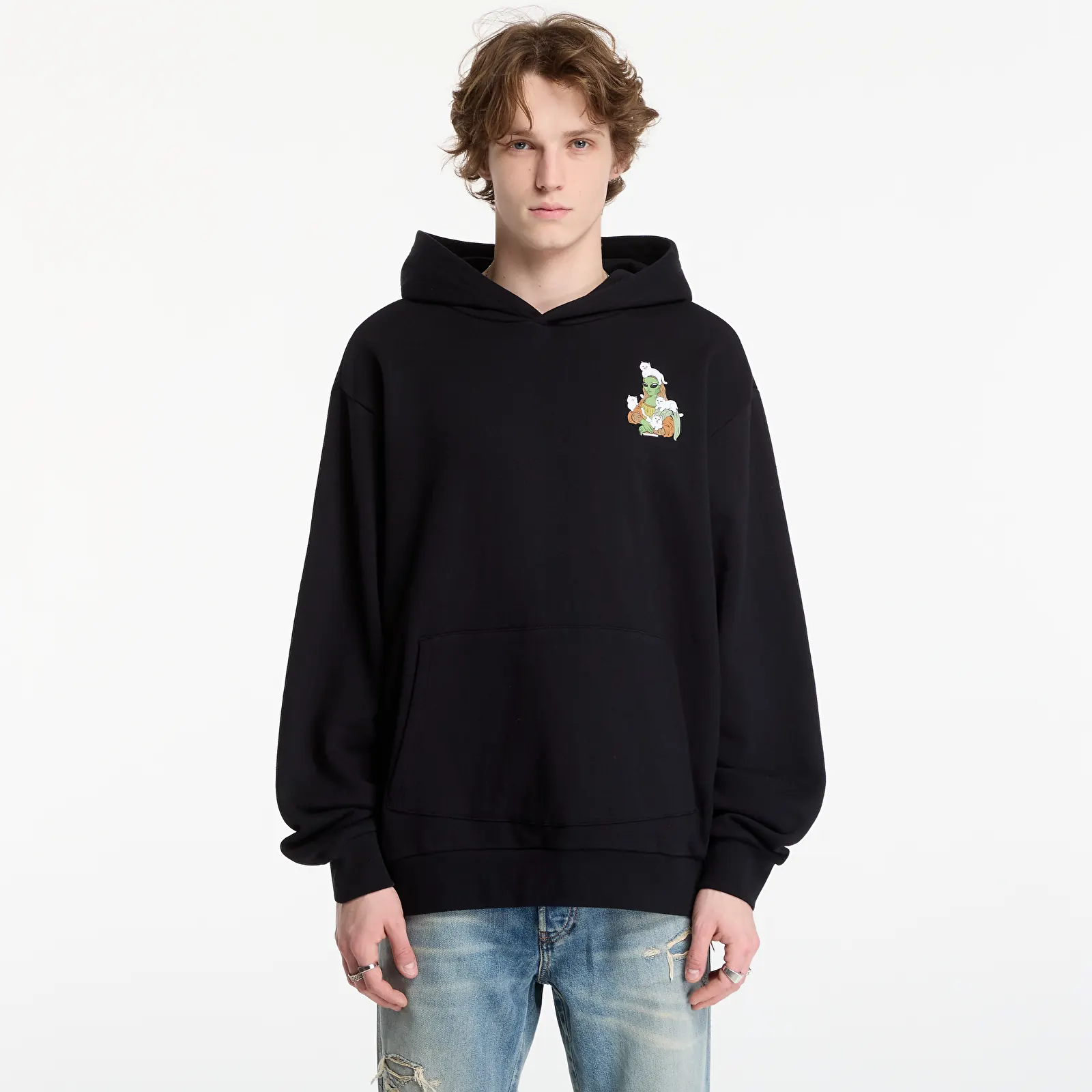 Sudaderas con capucha para hombre RIPNDIP Here All Along Hoodie Black