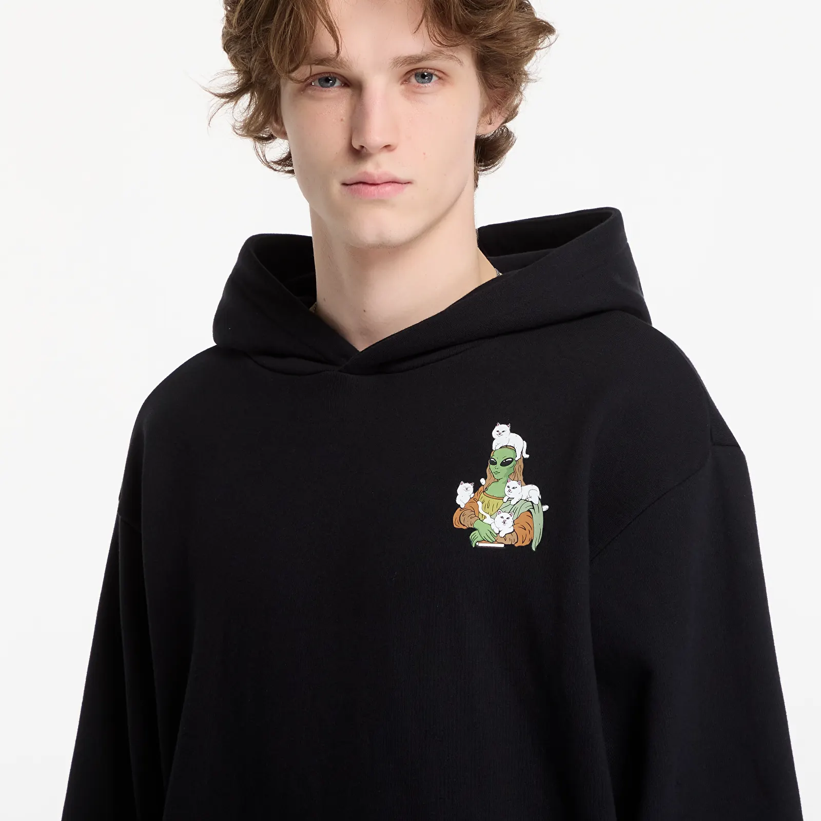 Sudaderas con capucha para hombre RIPNDIP Here All Along Hoodie Black