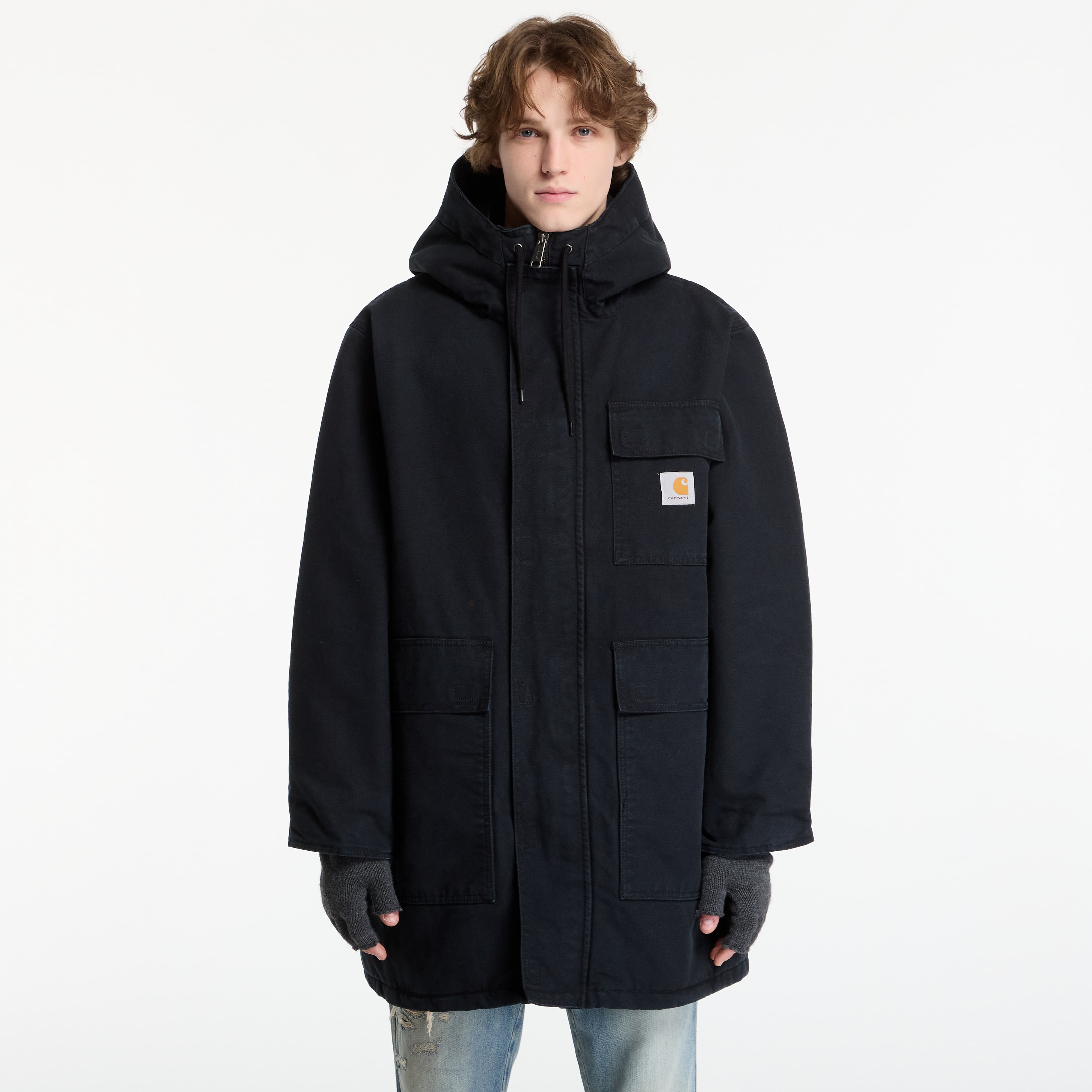 Яке Carhartt WIP Boreal Parka UNISEX Black Stone Canvas M