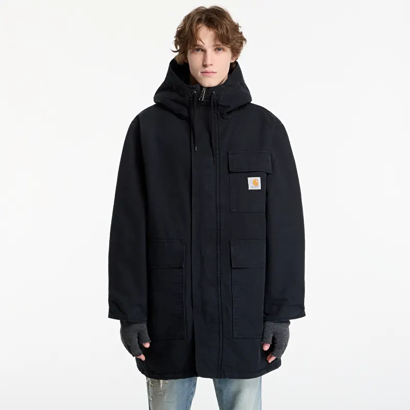 Μπουφάν Carhartt WIP Boreal Parka UNISEX Black Stone Canvas