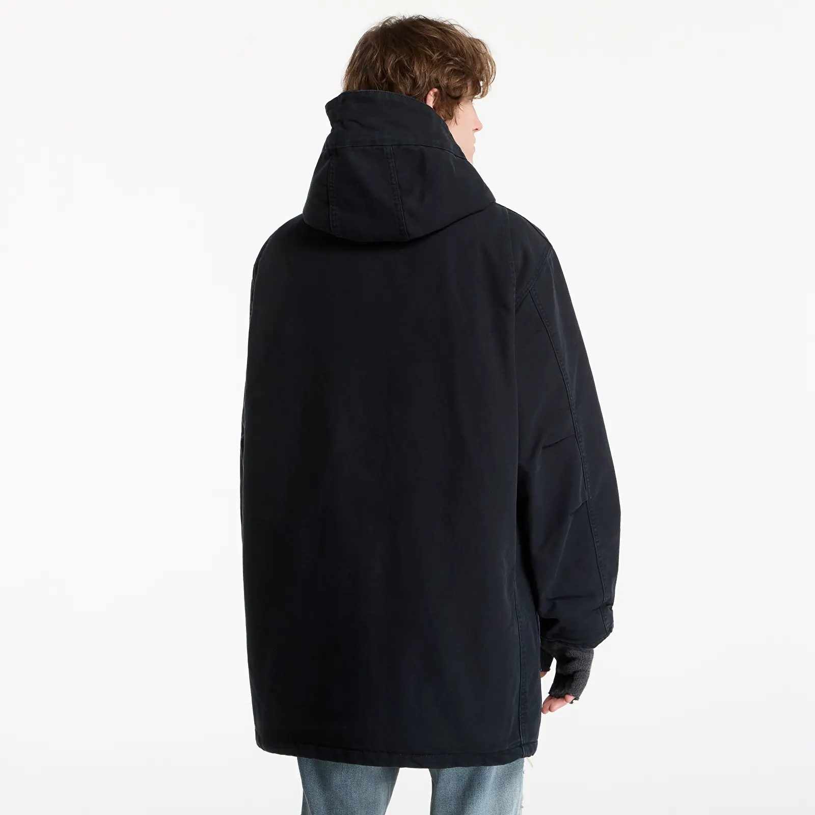 Men's jackets Carhartt WIP Boreal Parka UNISEX Black Stone Canvas