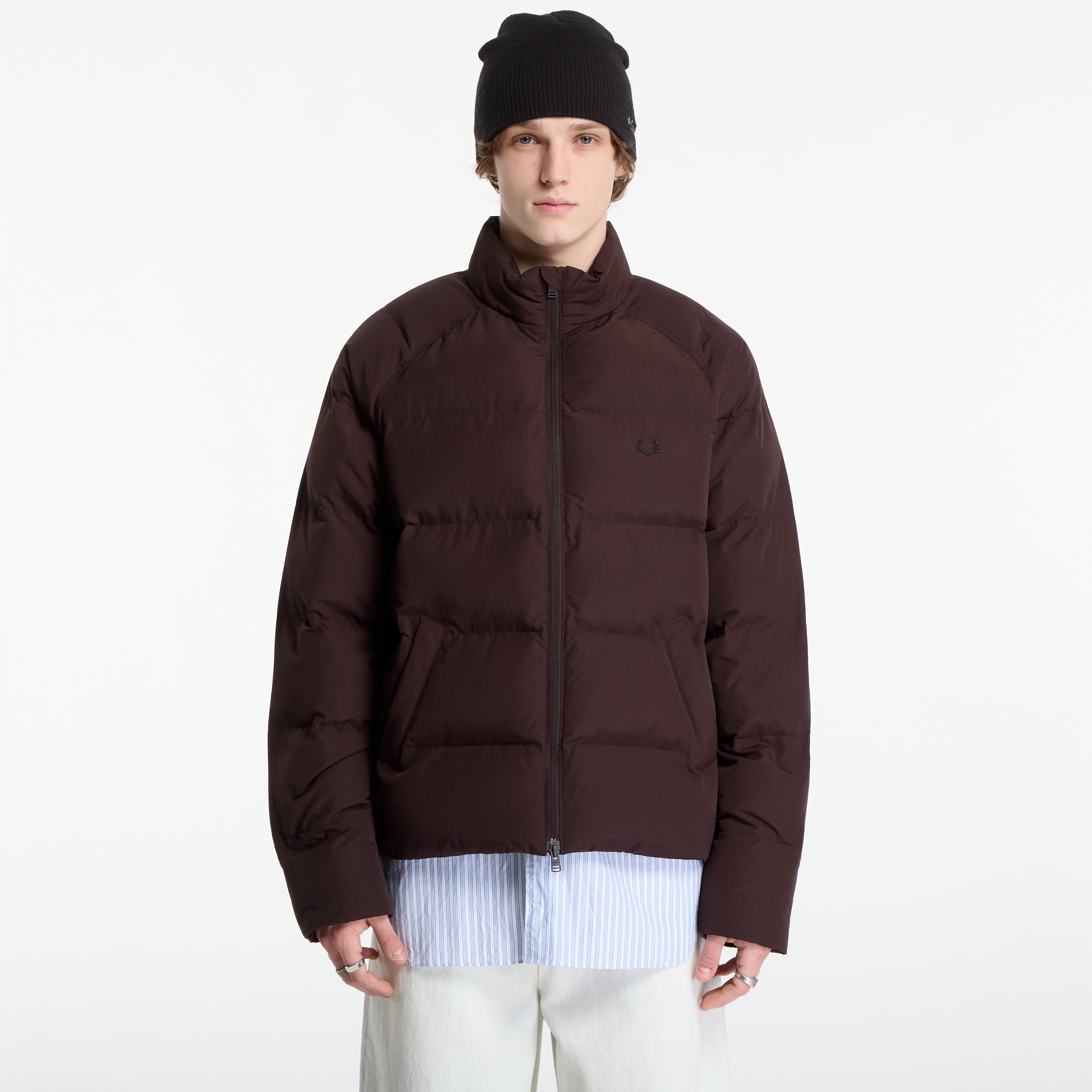 Яке FRED PERRY Raglan Sleeve Padded Jacket Rich Brown M