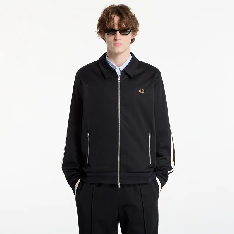 Sudadera FRED PERRY Tipped Tape Track Jacket Black