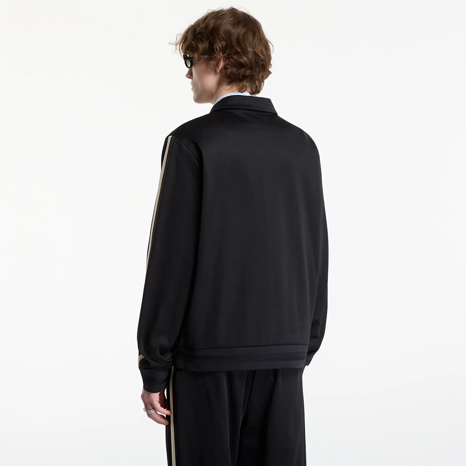 Sudaderas con capucha para hombre FRED PERRY Tipped Tape Track Jacket Black