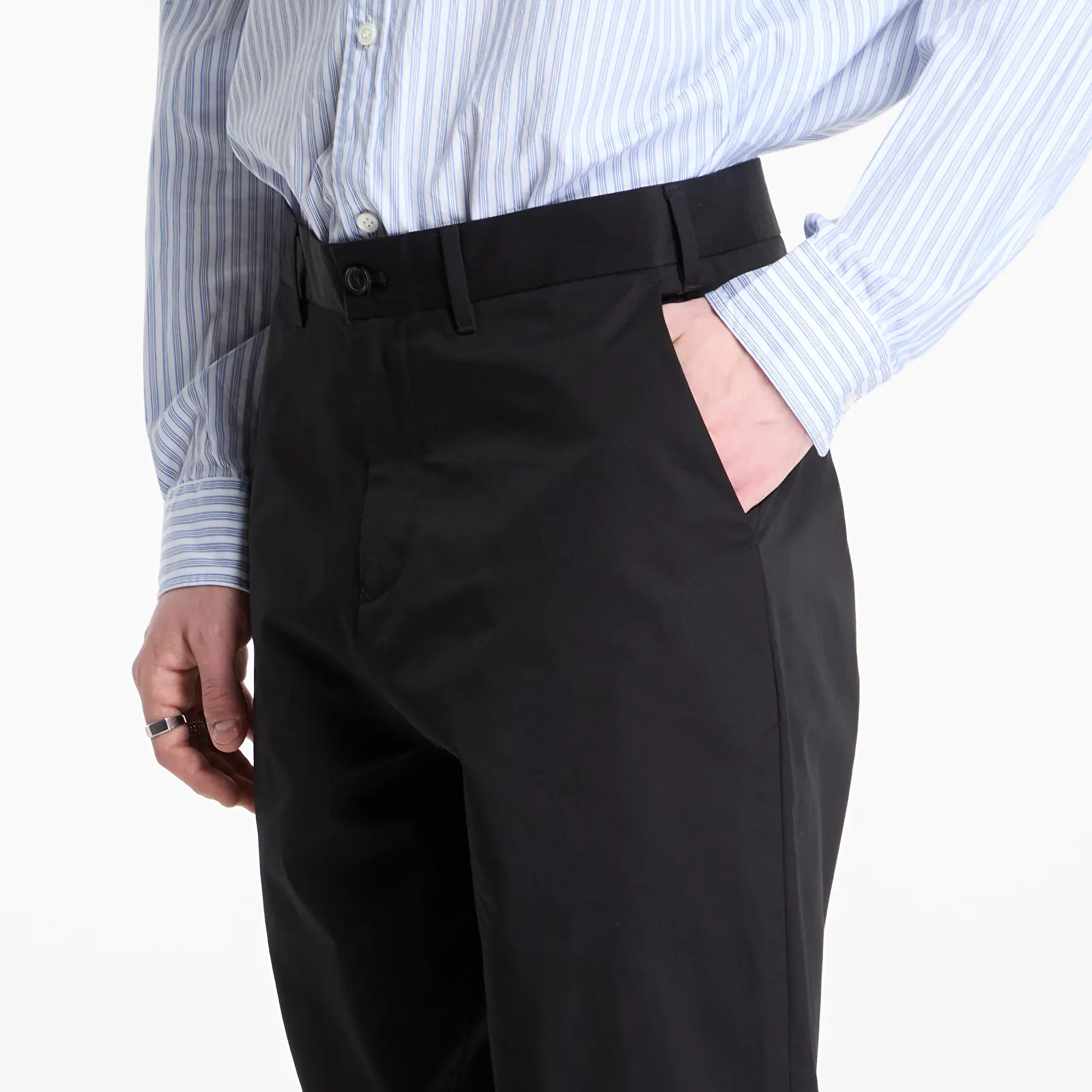 Pantalons homme FRED PERRY Slim Fit Twill Trousers Black