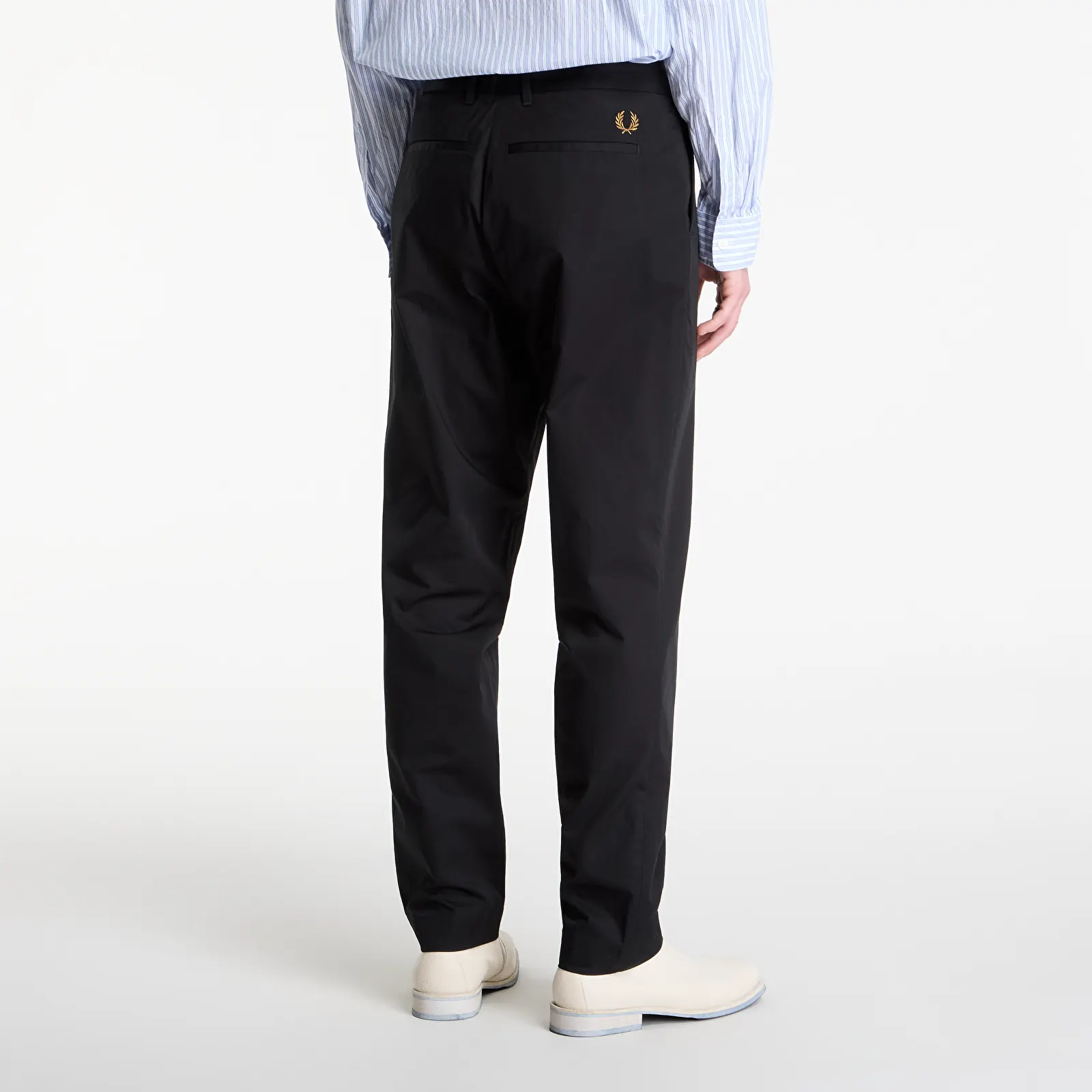 Pantalons homme FRED PERRY Slim Fit Twill Trousers Black
