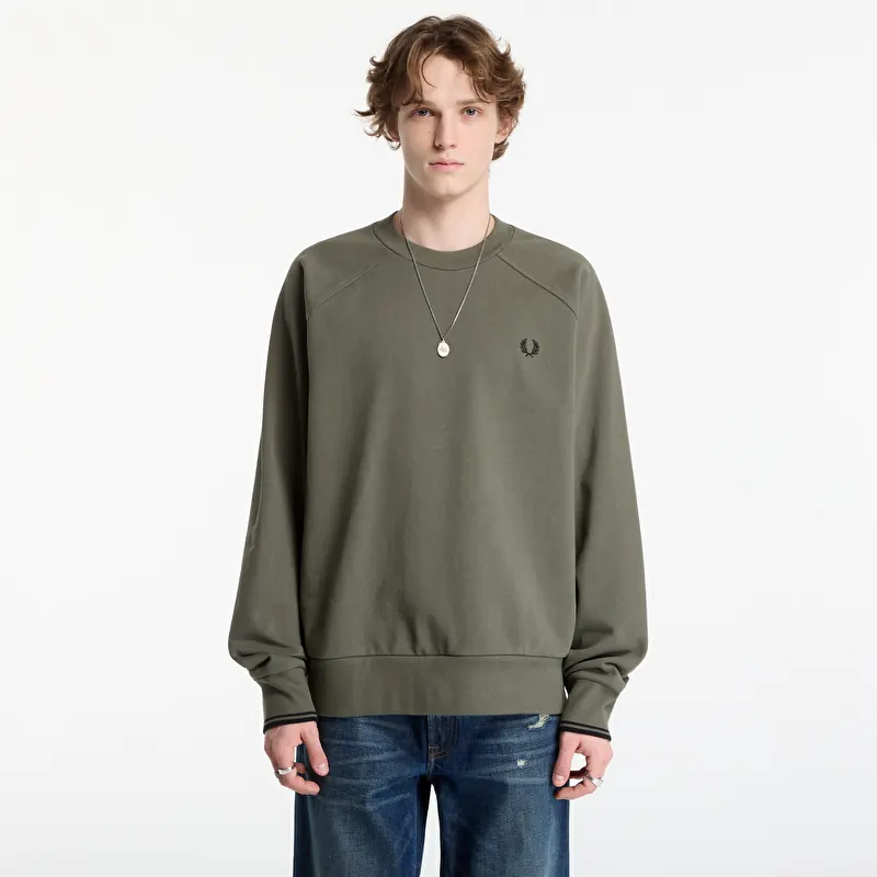 Sudadera FRED PERRY Tipped Crewneck Sweatshirt Black