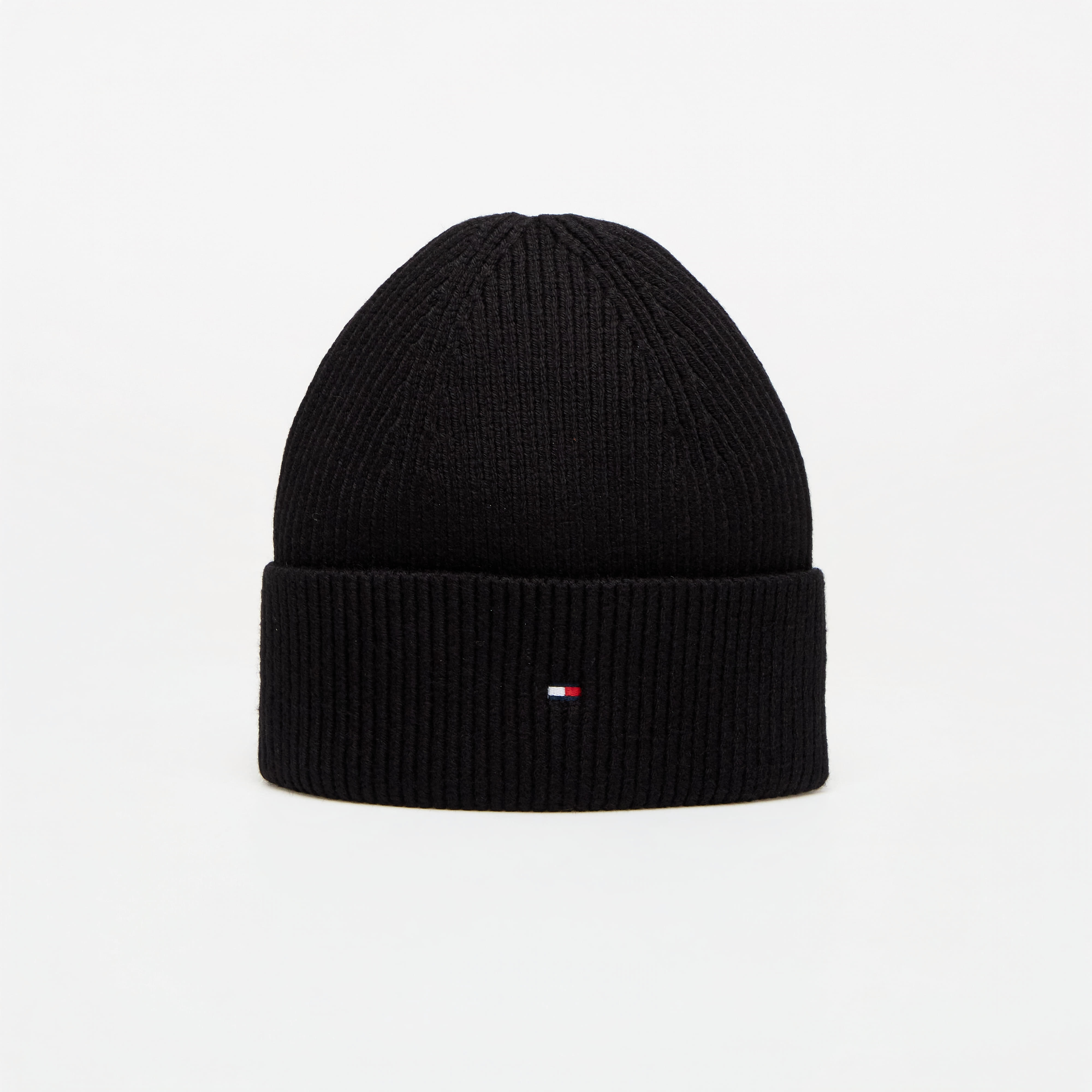 Шапка Tommy Hilfiger Th Flag Knit Beanie Black Universal