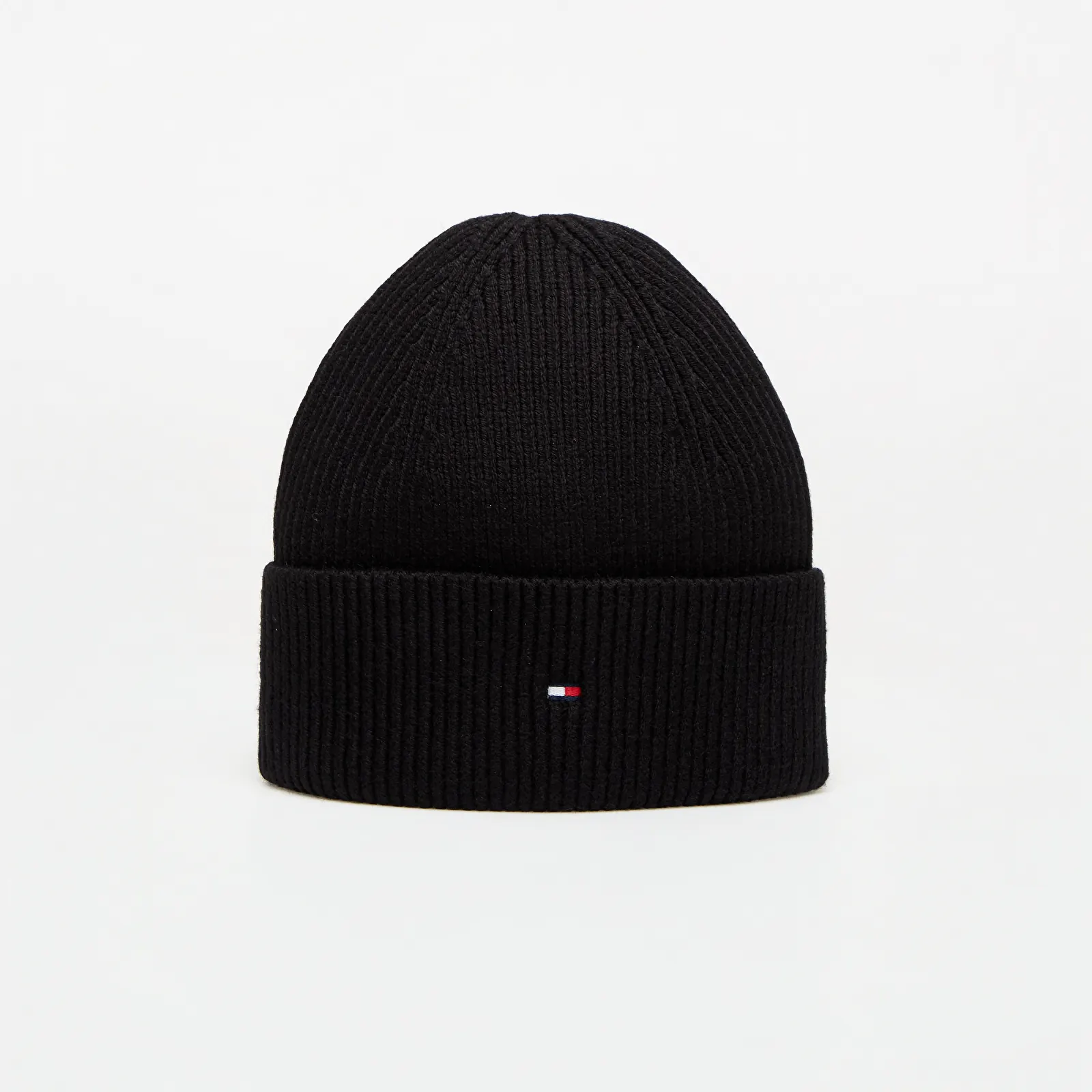 Hatte Tommy Hilfiger Th Flag Knit Beanie Black