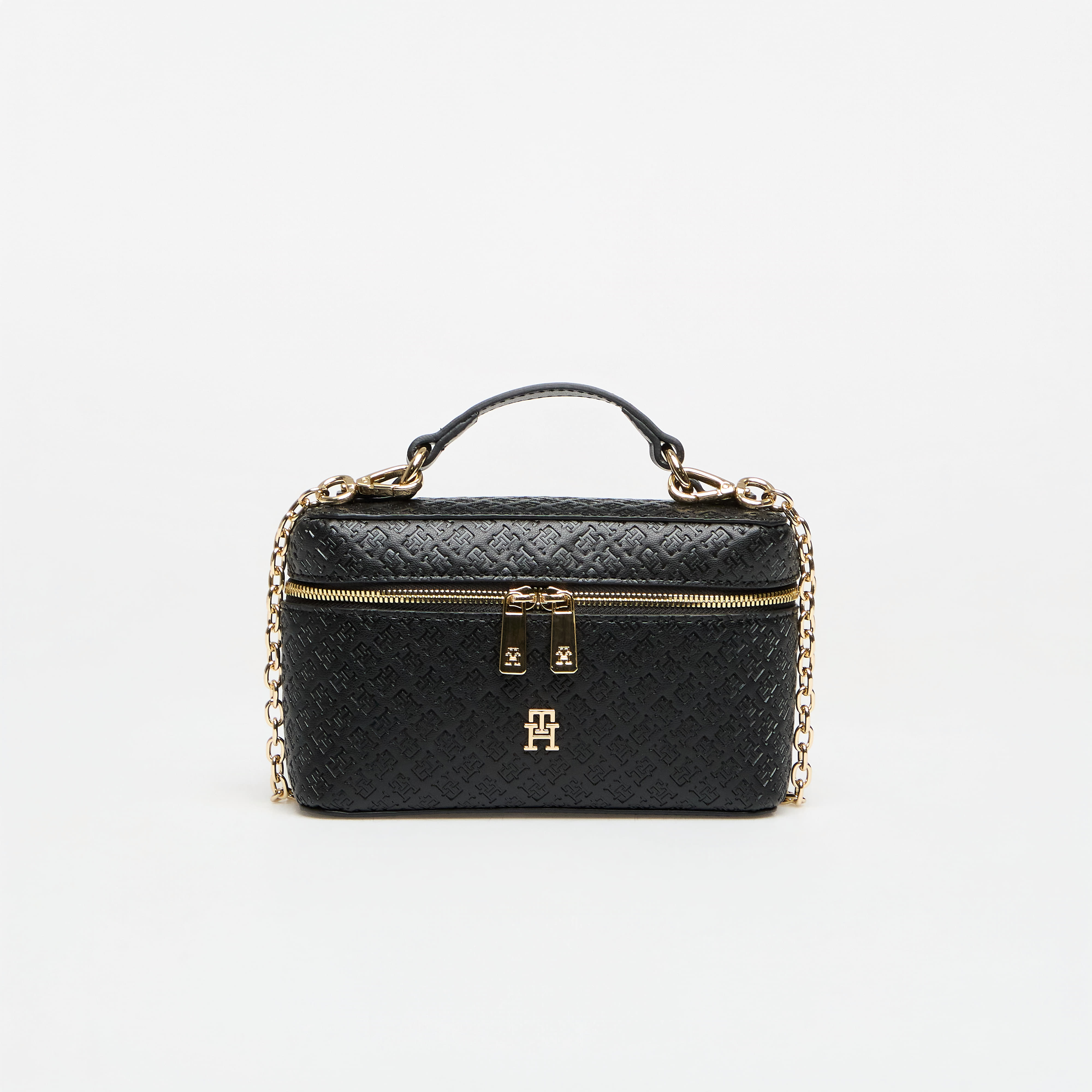 Tommy Hilfiger Kabelka Tommy Hilfiger Th Icon Chain Vanity Bag Mono Black Universal