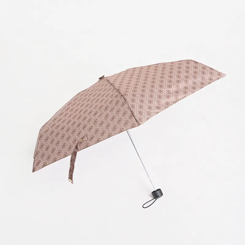 Guess Mini Open-Close Umbrella Latte Logo