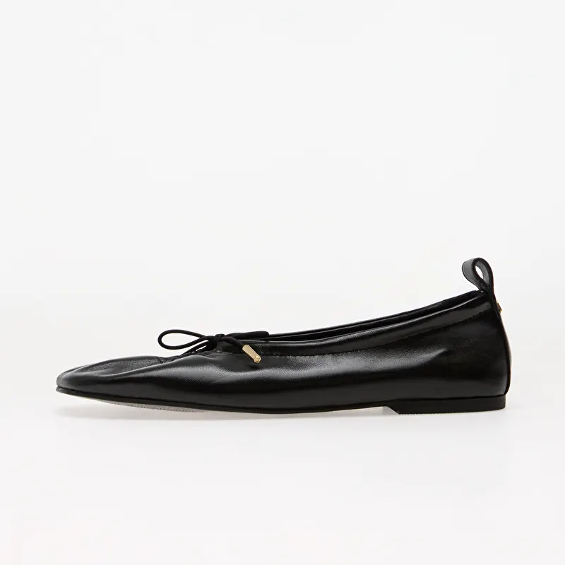 Alohas Rosalind Black Leather Ballet Flats Black