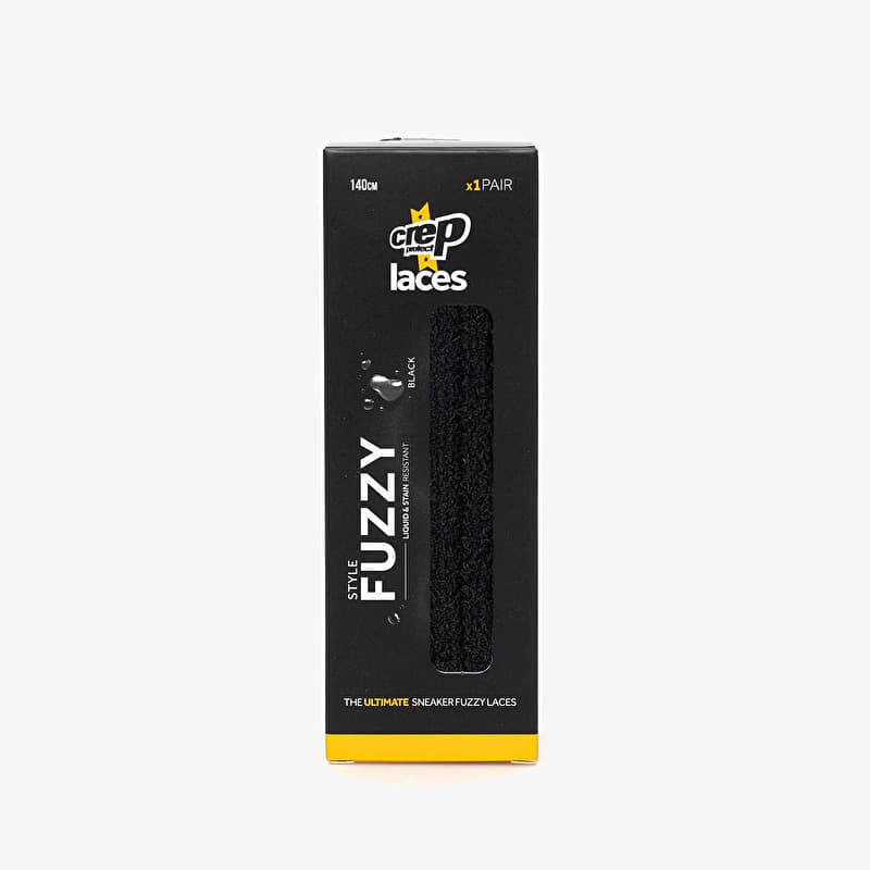 Crep Laces Black Fuzzy