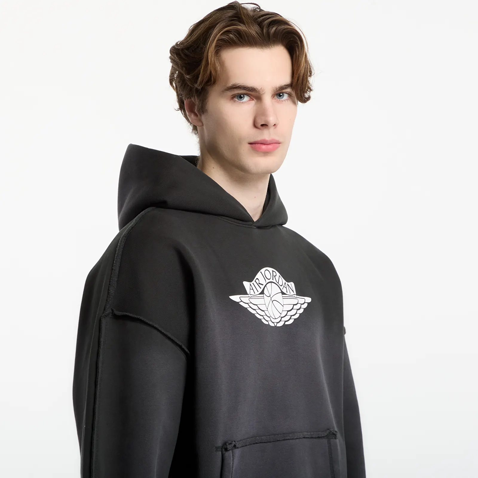 Kapuutsikud ja kampsunid Jordan Flight Wings Fleece Pullover Hoodie Night Forest/ Sail