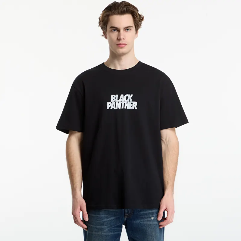 Tričko Urban Classics Marvel Black Panther Loose Tee Black