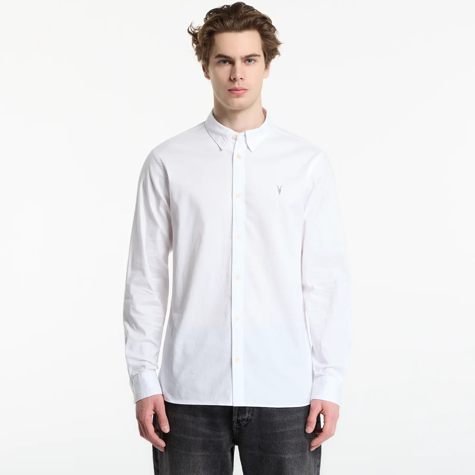 Chemises AllSaints Hawthorne Ls Shirt White