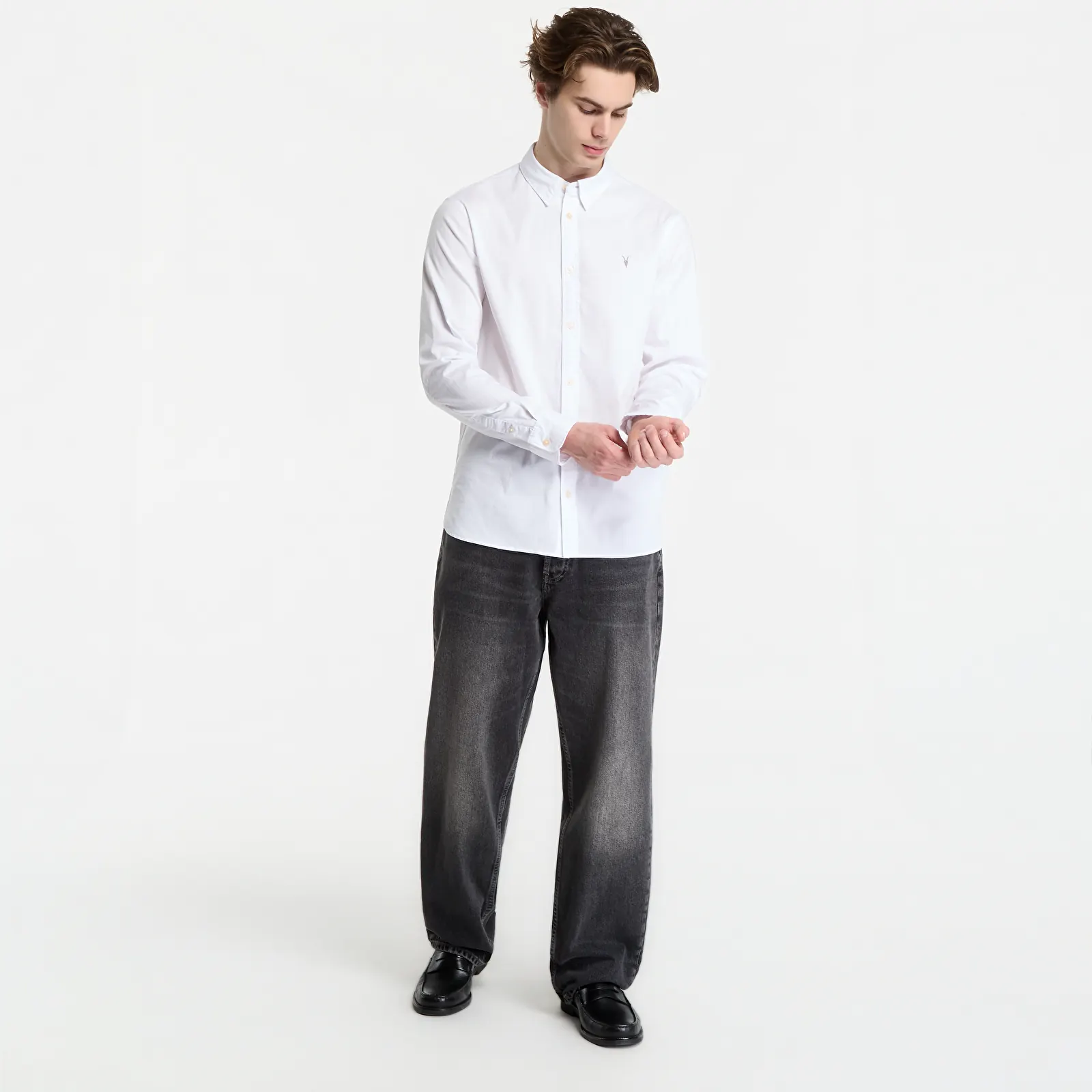 Chemises AllSaints Hawthorne Ls Shirt White