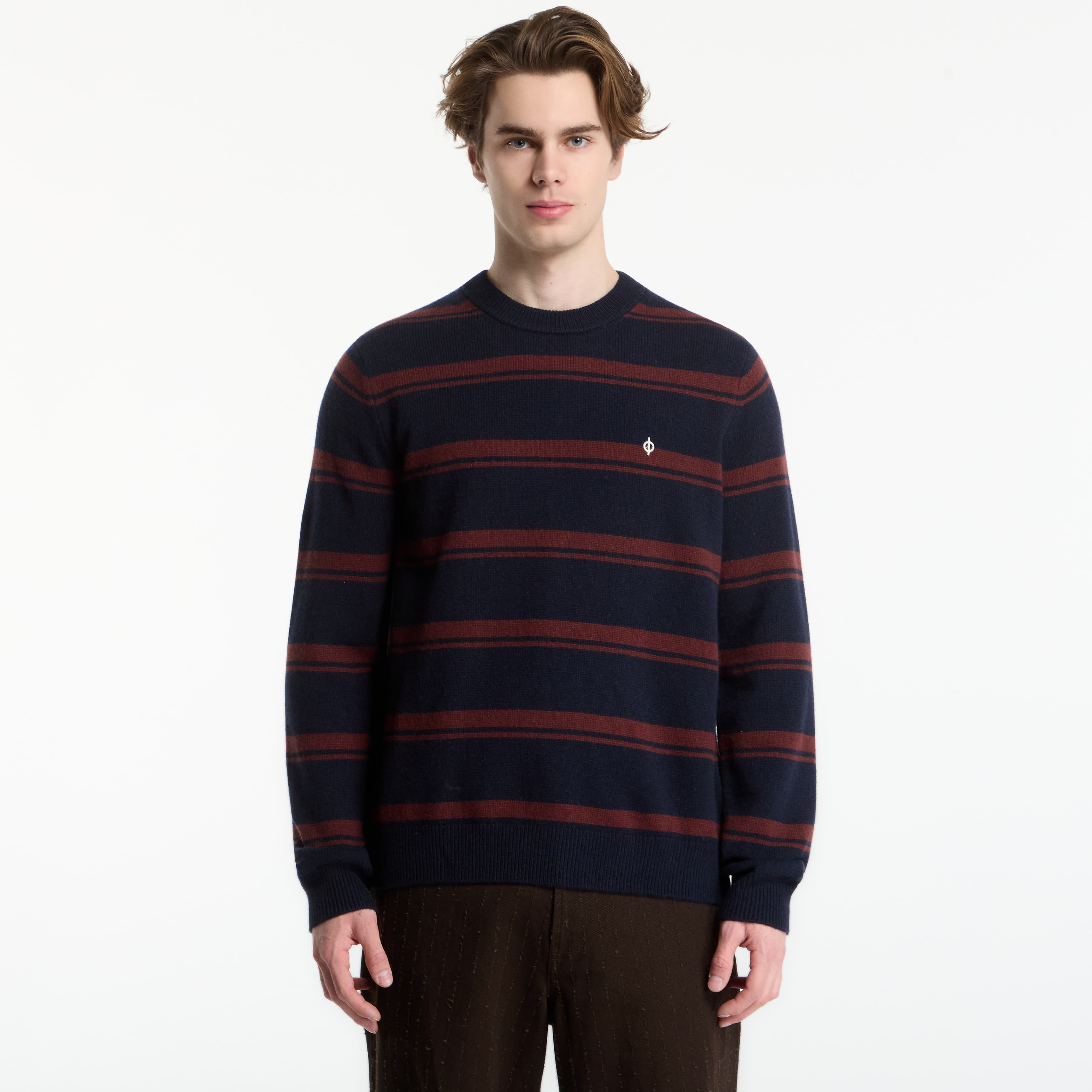 Пуловер Samsøe Samsøe Sapatrik Sweater Bitter Chocolate St. XL