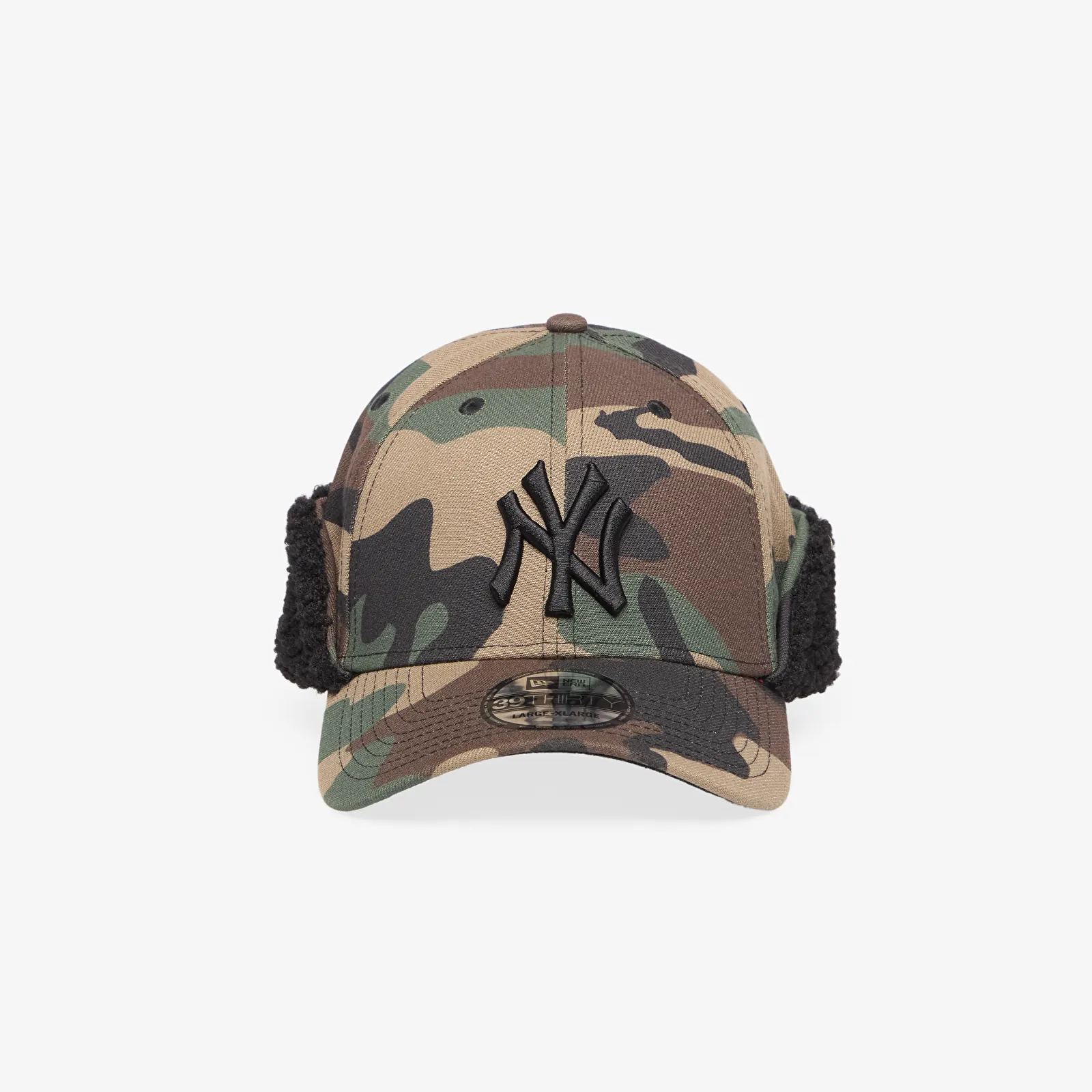 Mützen für Männer New Era 39THIRTY MLB Camo Downflap New York Yankees Black