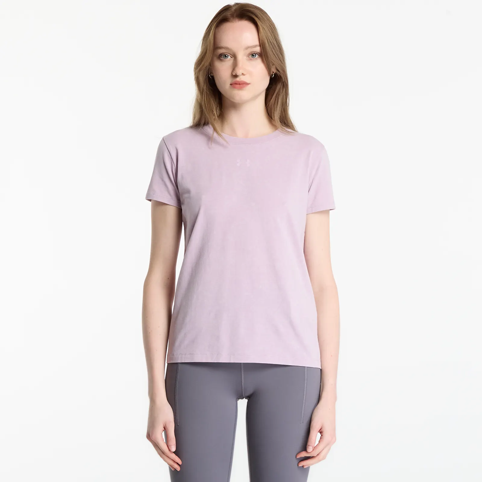 Tričká Under Armour Rival Cotton Wash Ss Mauve Pink