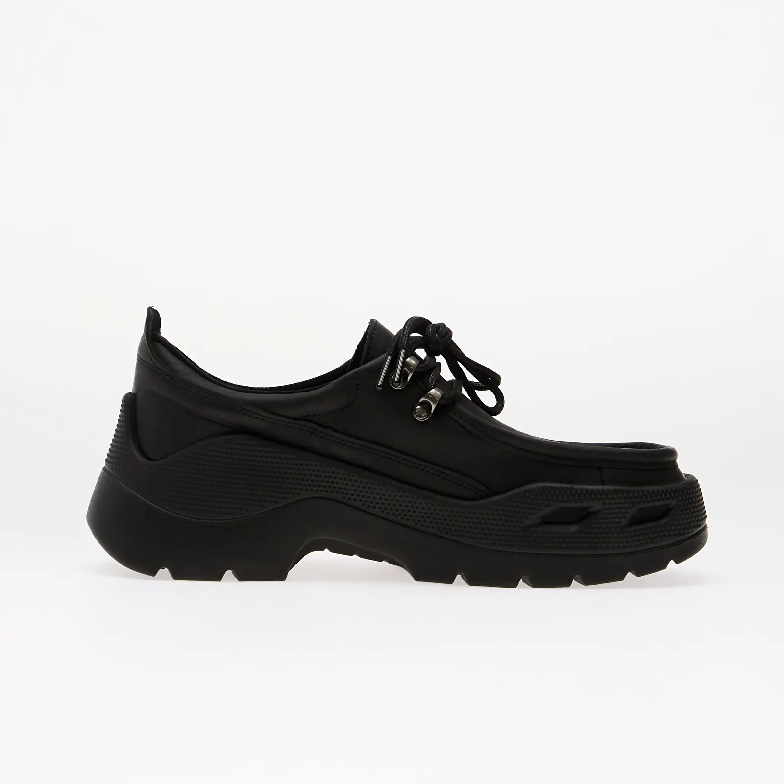 Pánské pantofle Crocs Gallery Leather Shoe Black/ Black