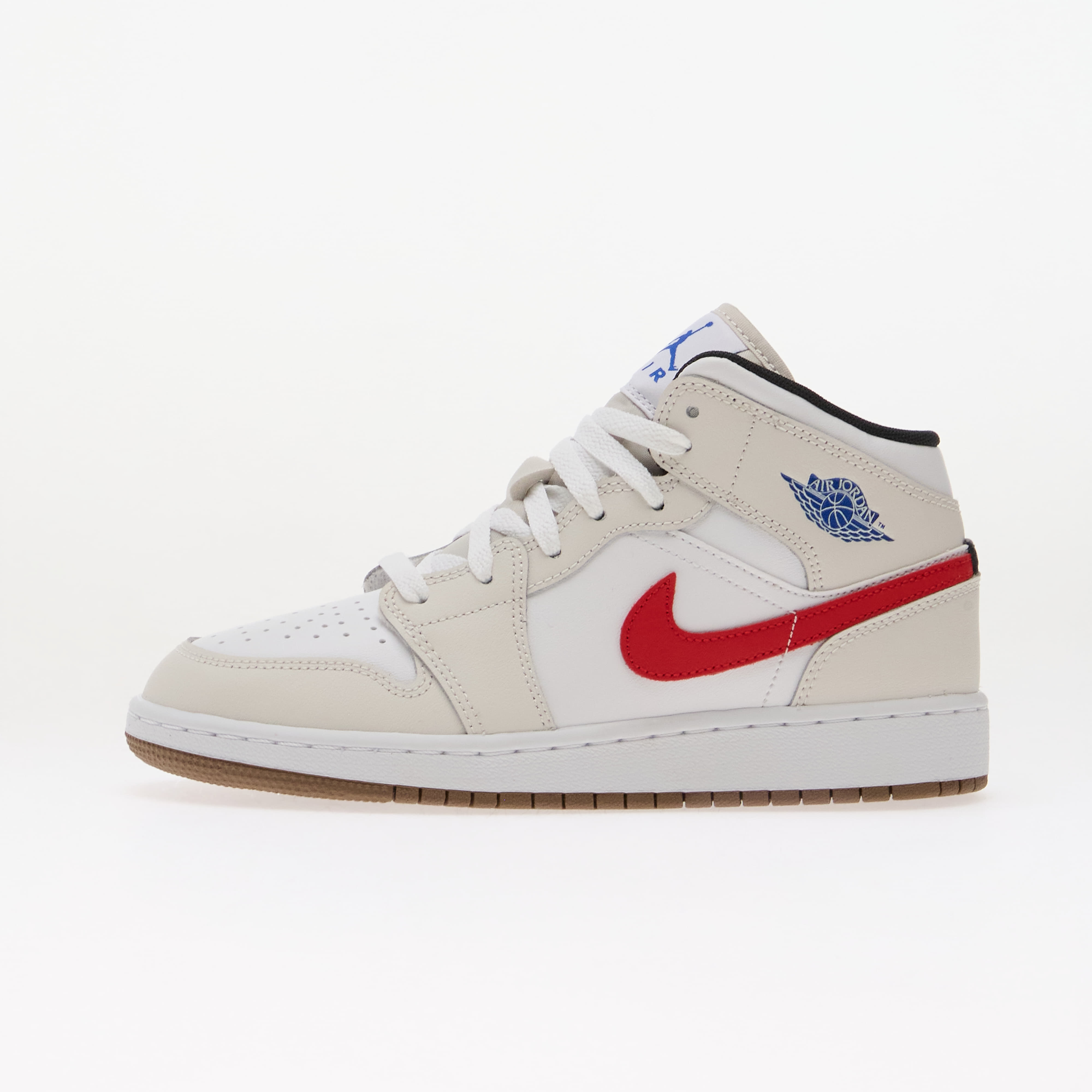 Air Jordan 1 Mid Kids Phantom/ Game Royal-White-Sail 4.5Y