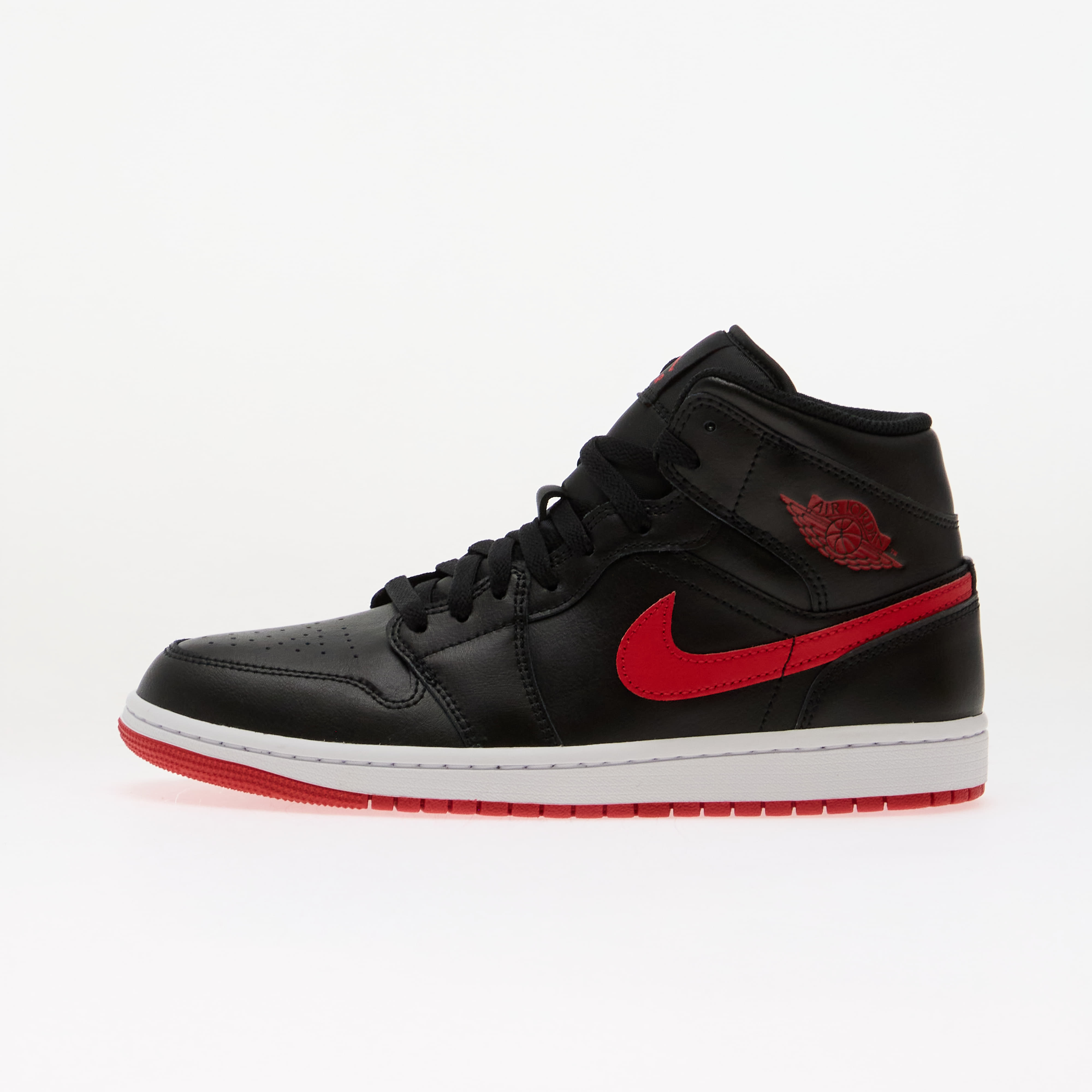 Сникърси Air Jordan 1 Mid Black/ University Red-White EUR 45.5
