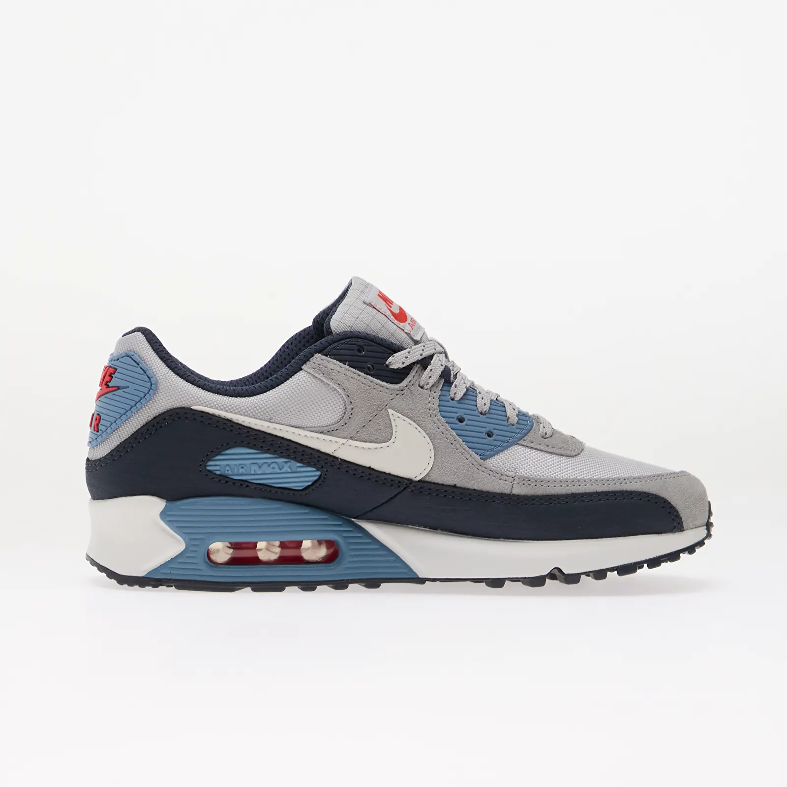Sportschuhe für Männer Nike Air Max 90 Geyser Grey/ White-Thunder-Work Blue
