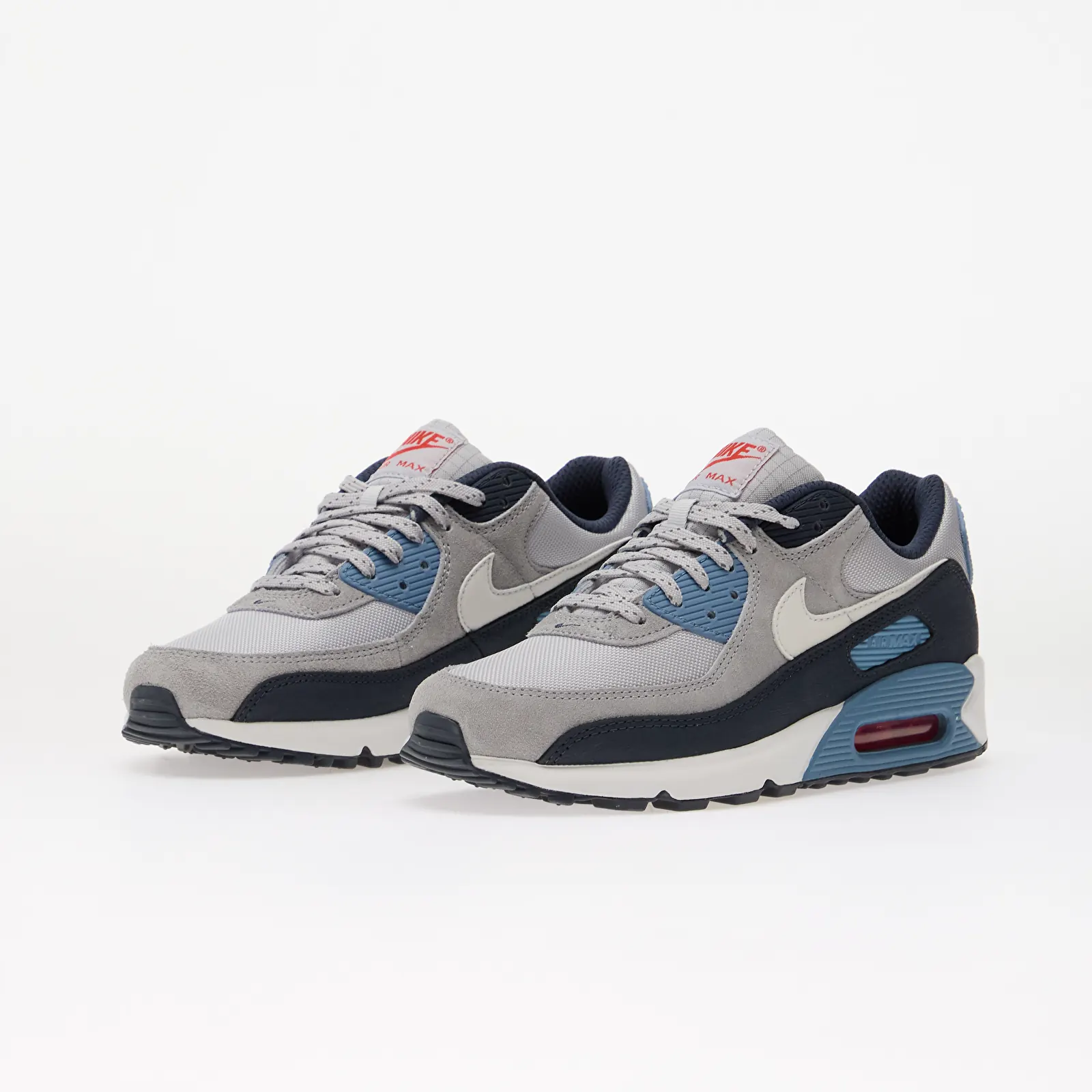 Sportschuhe für Männer Nike Air Max 90 Geyser Grey/ White-Thunder-Work Blue