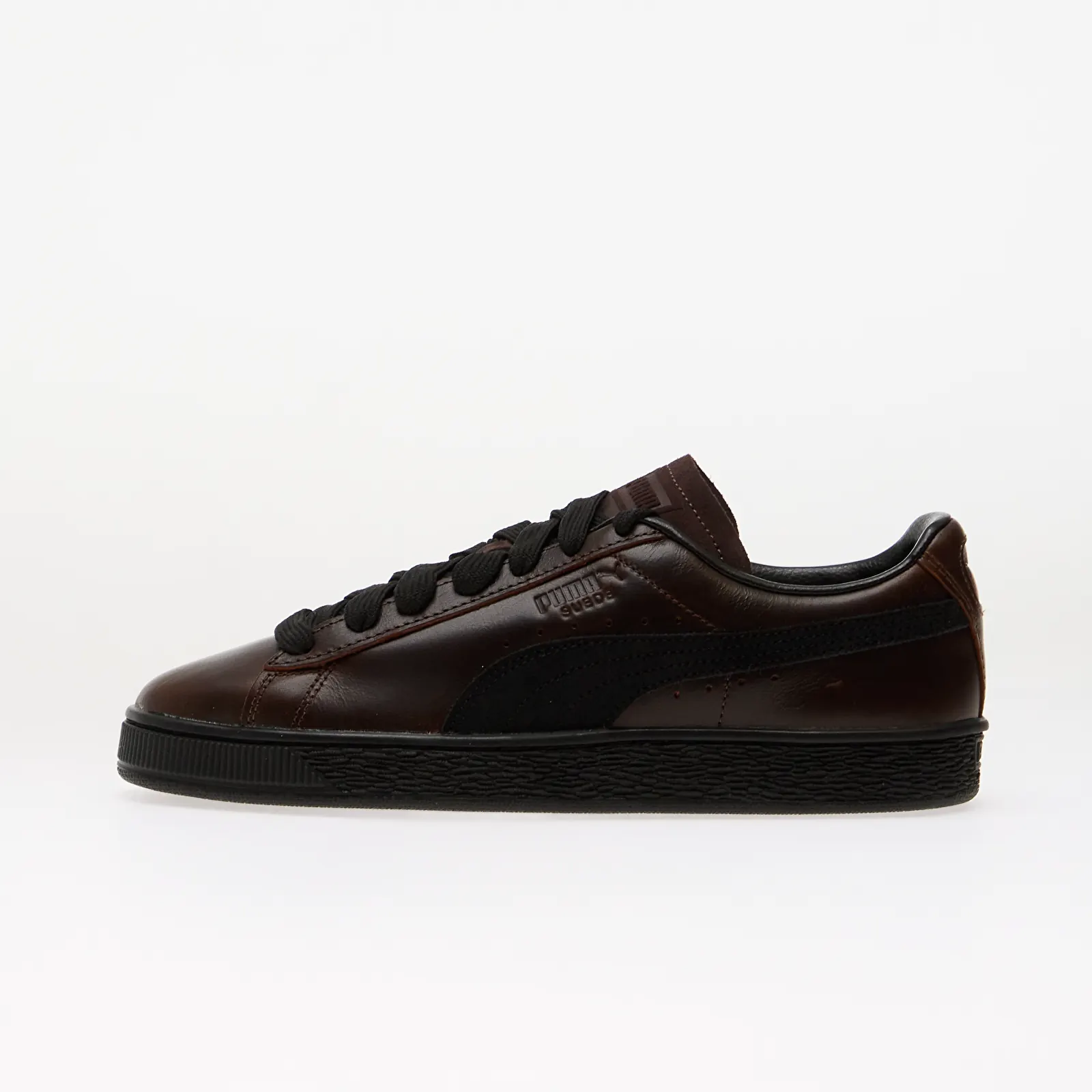 Мужские кроссовки Puma Suede Dressed Leather Brown/ Puma Black
