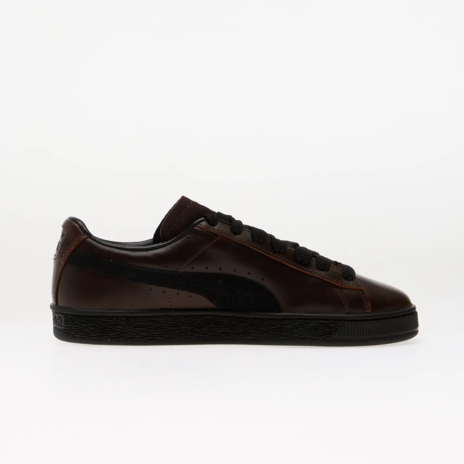Мужские кроссовки Puma Suede Dressed Leather Brown/ Puma Black
