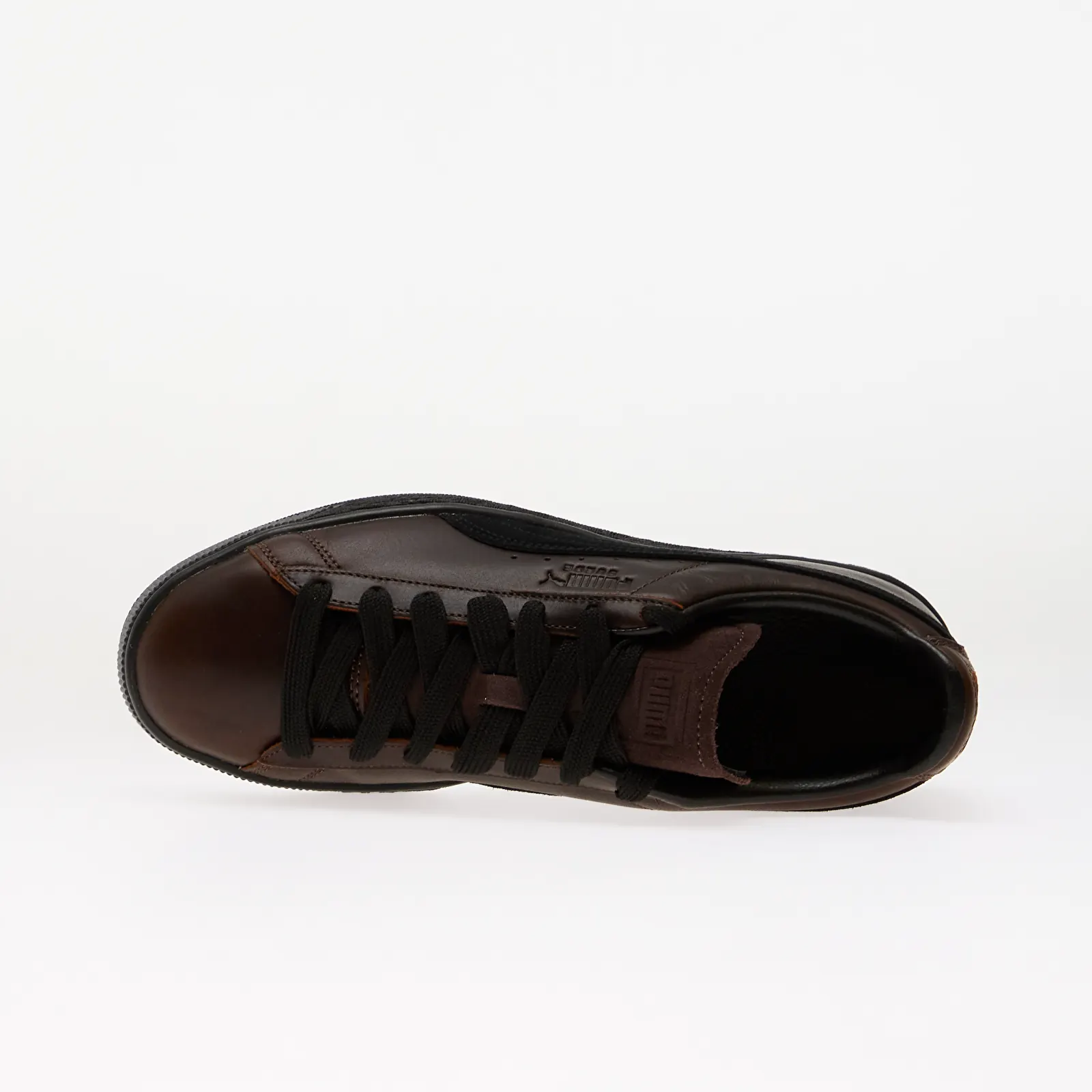 Мужские кроссовки Puma Suede Dressed Leather Brown/ Puma Black