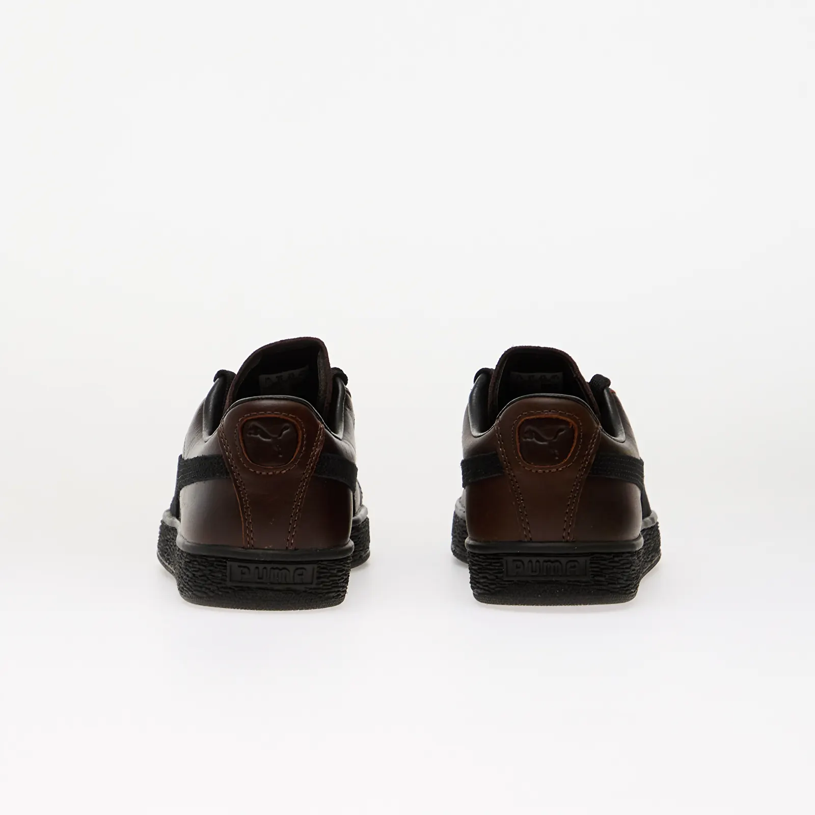 Мужские кроссовки Puma Suede Dressed Leather Brown/ Puma Black
