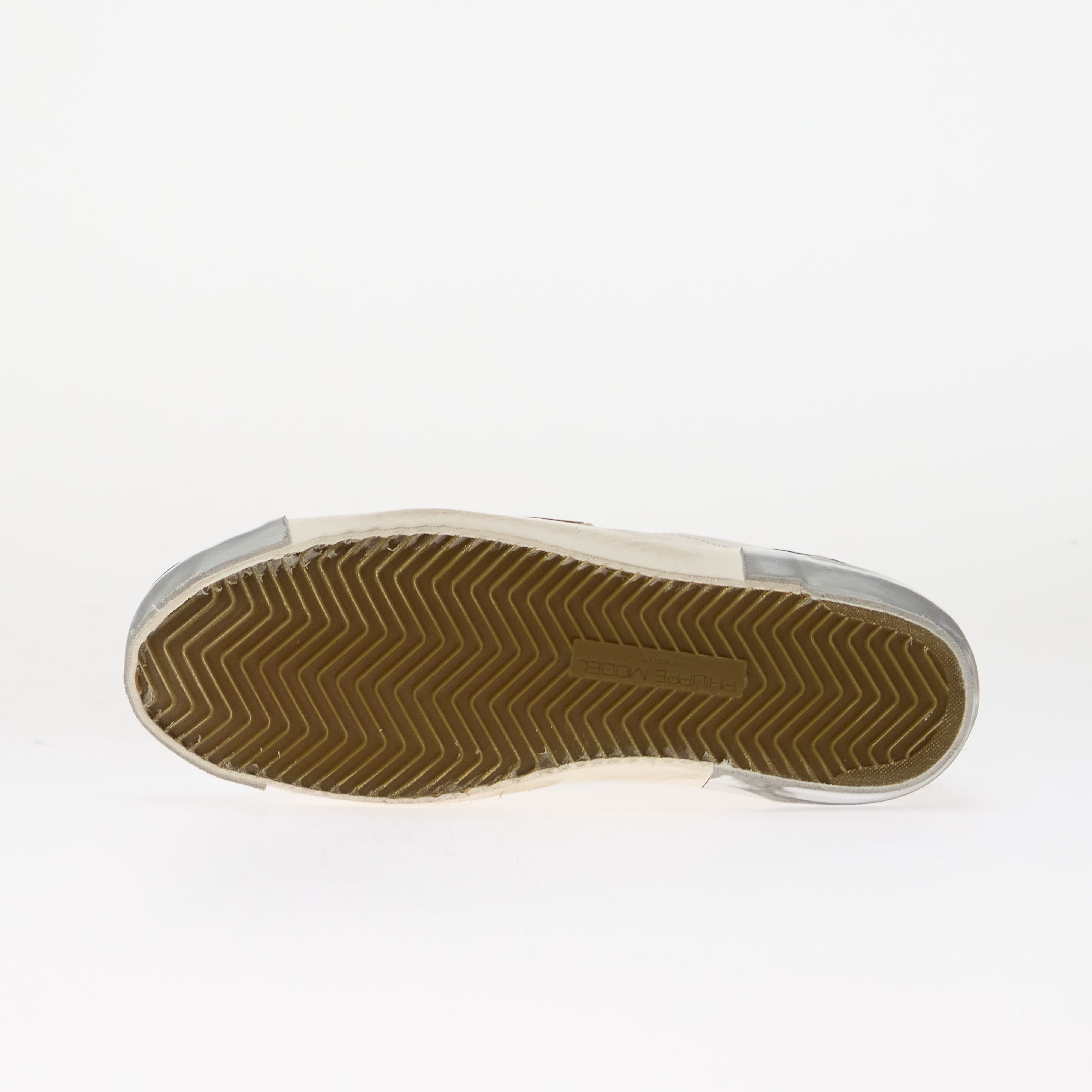 Philippe Model Sneakers Philippe Model Prsx Low Woman Foxy Lamine/ Blanc Argent EUR 37 - 2