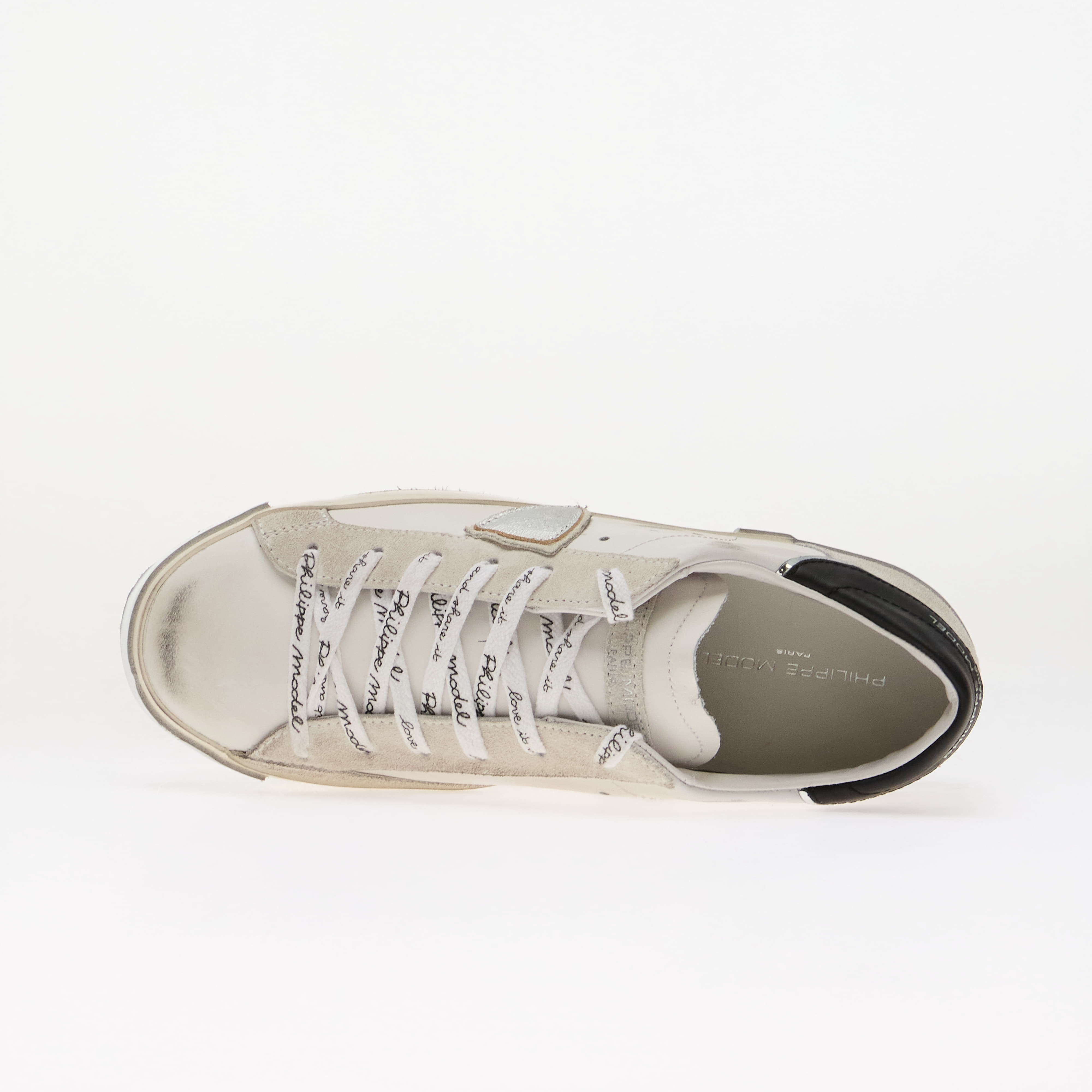 Philippe Model Sneakers Philippe Model Prsx Low Woman Foxy Lamine/ Blanc Argent EUR 37 - 5