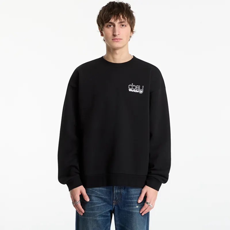 Mikina Obey Desire Extra Heavy Crew Black