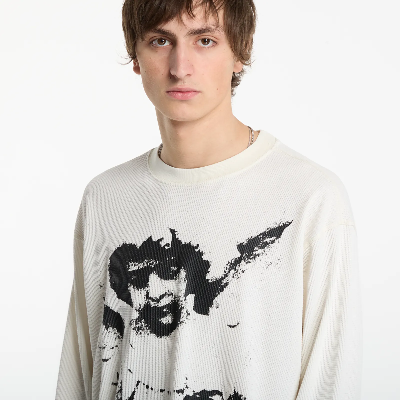 Heren T-shirts Obey Guardian Thermal Dusty Chalk