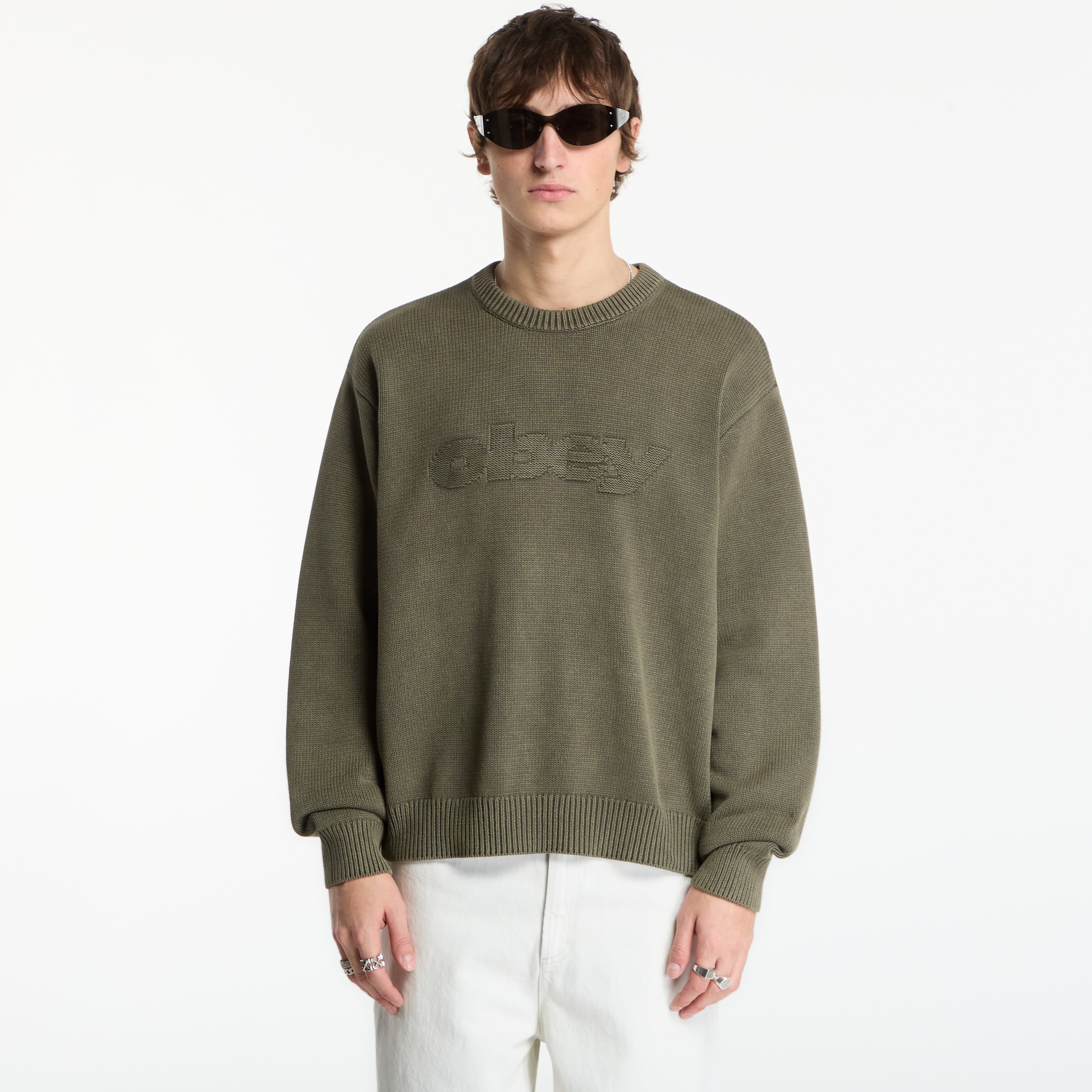 Пуловер Obey Fade Wash Speed Logo Sweater Chimera Faded Wash L